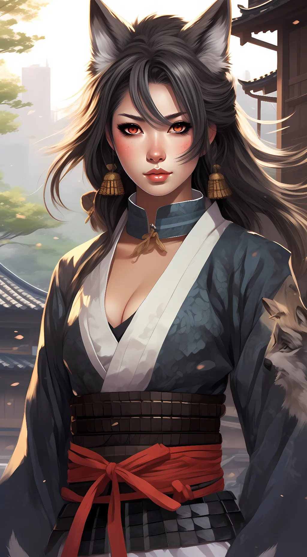 ai character: Ayame Sakura background