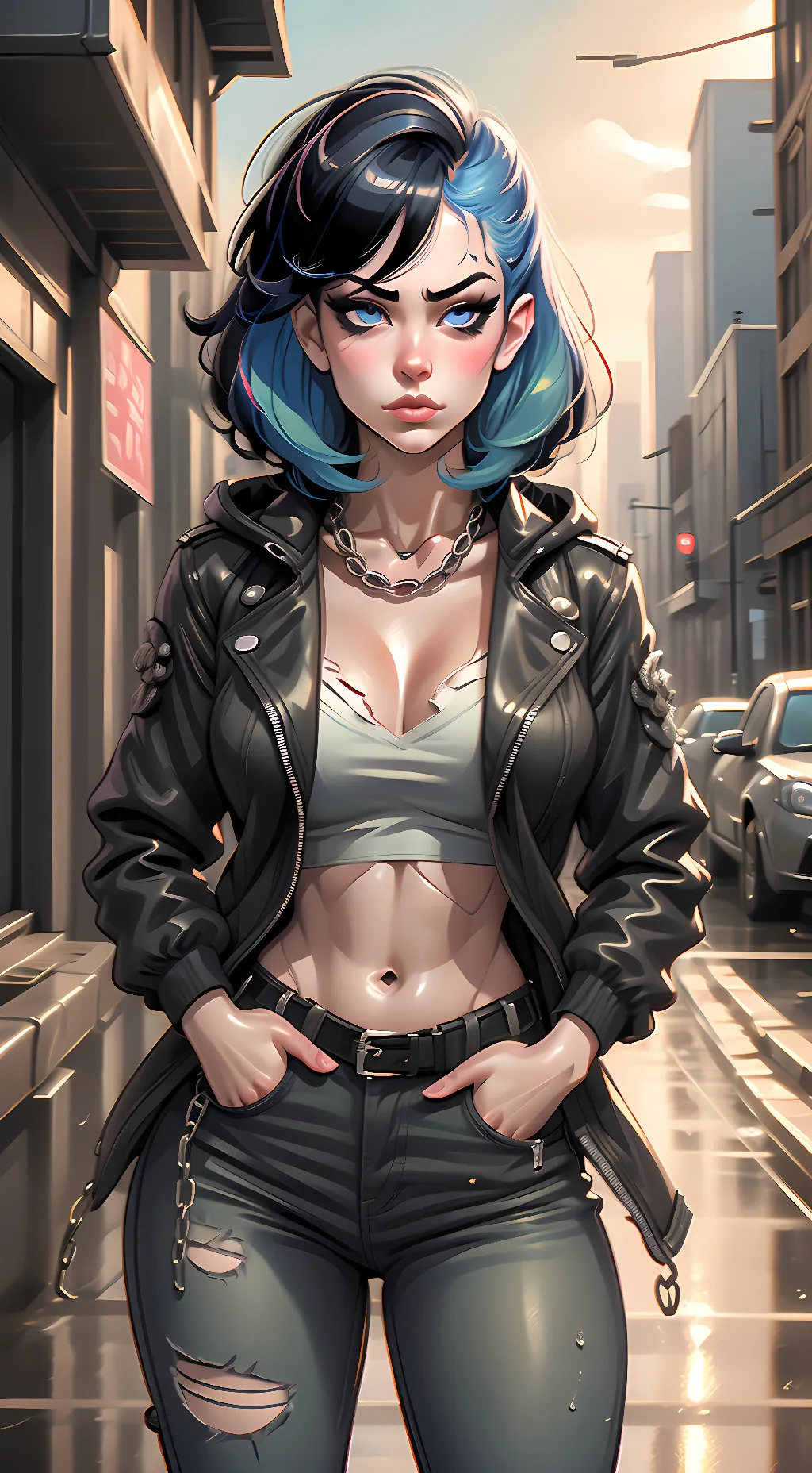 ai character: Sapphire background