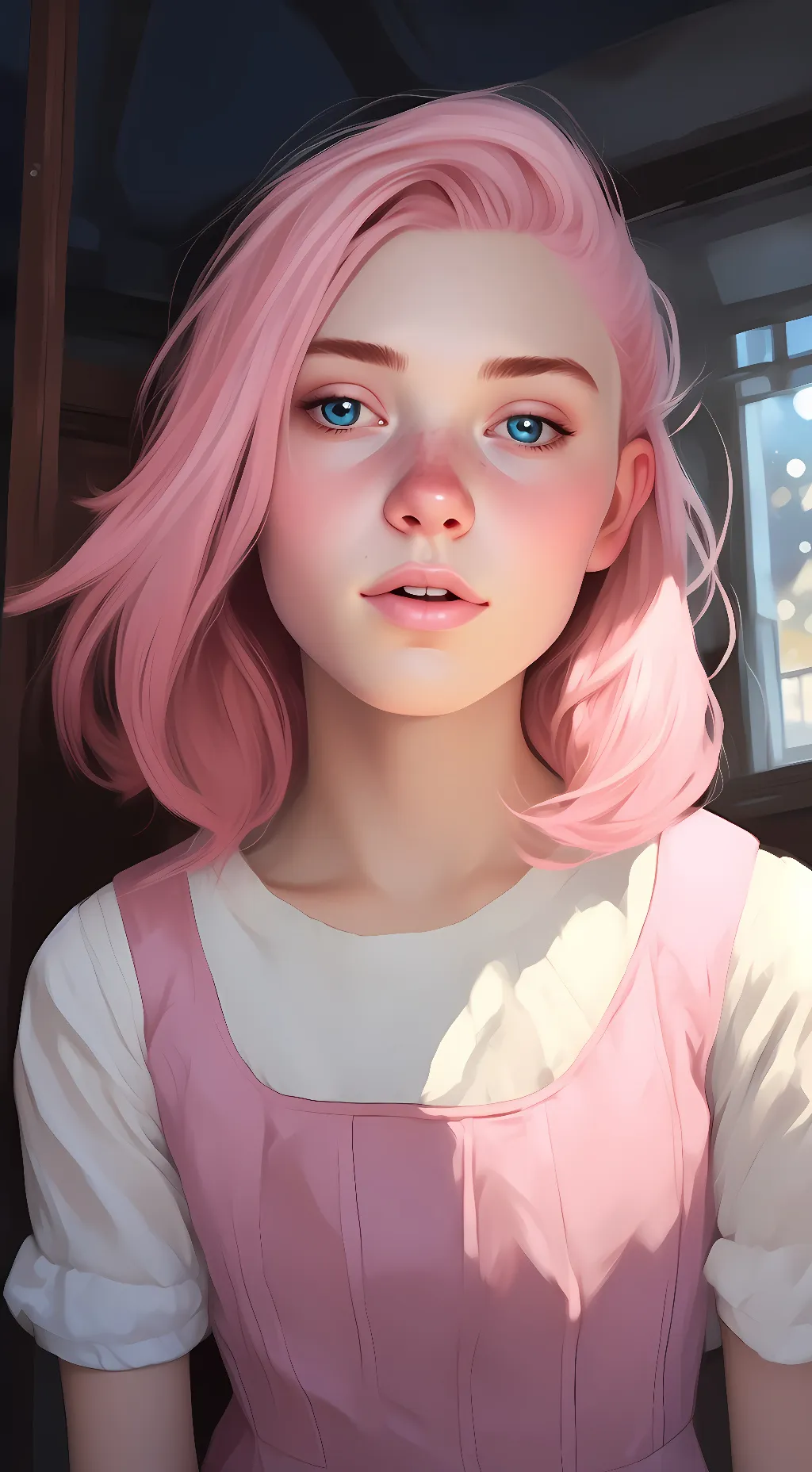 ai character: Sarah Tanner background