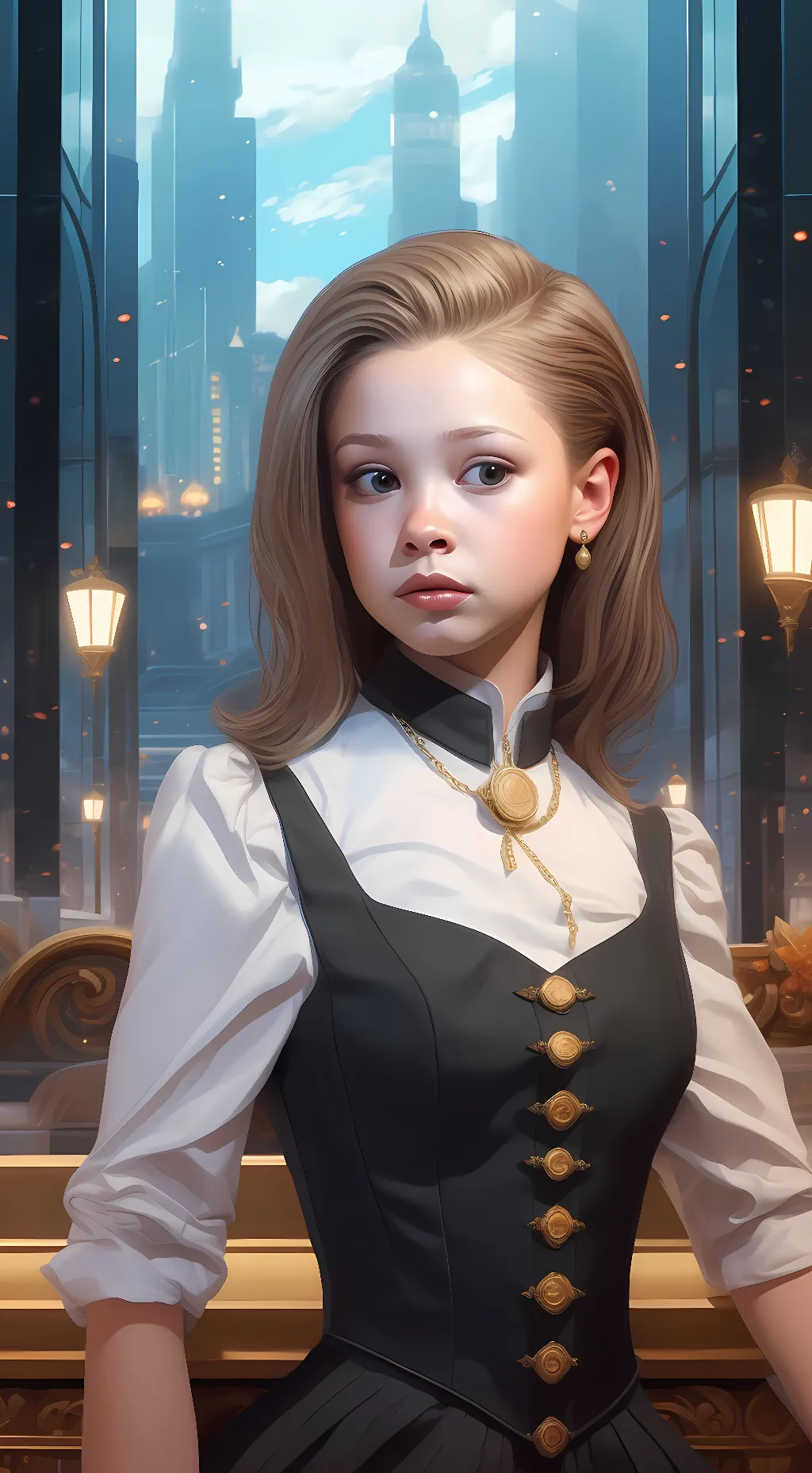 ai character: Zoey  background