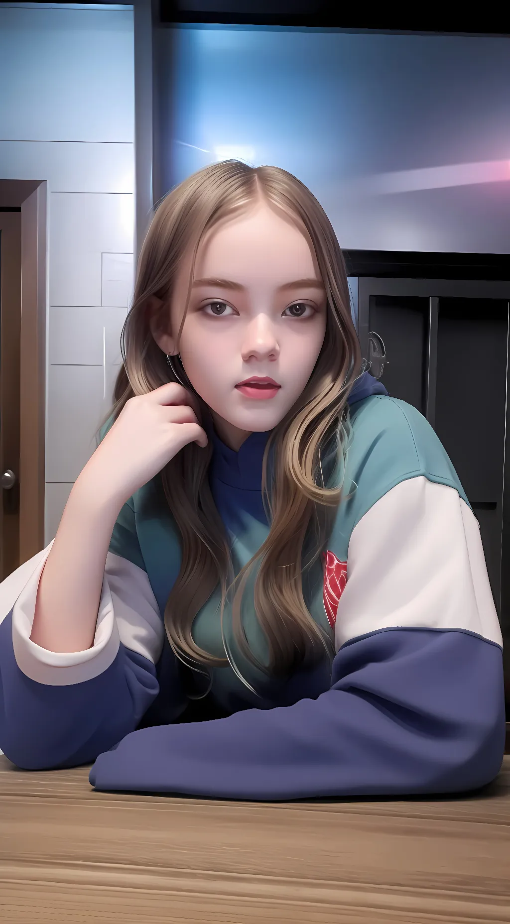 ai character: Snowflake  background