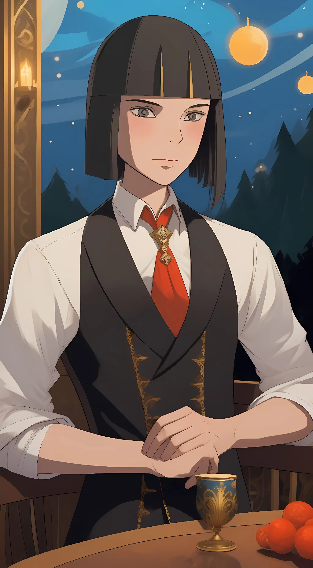 ai character: Haku background