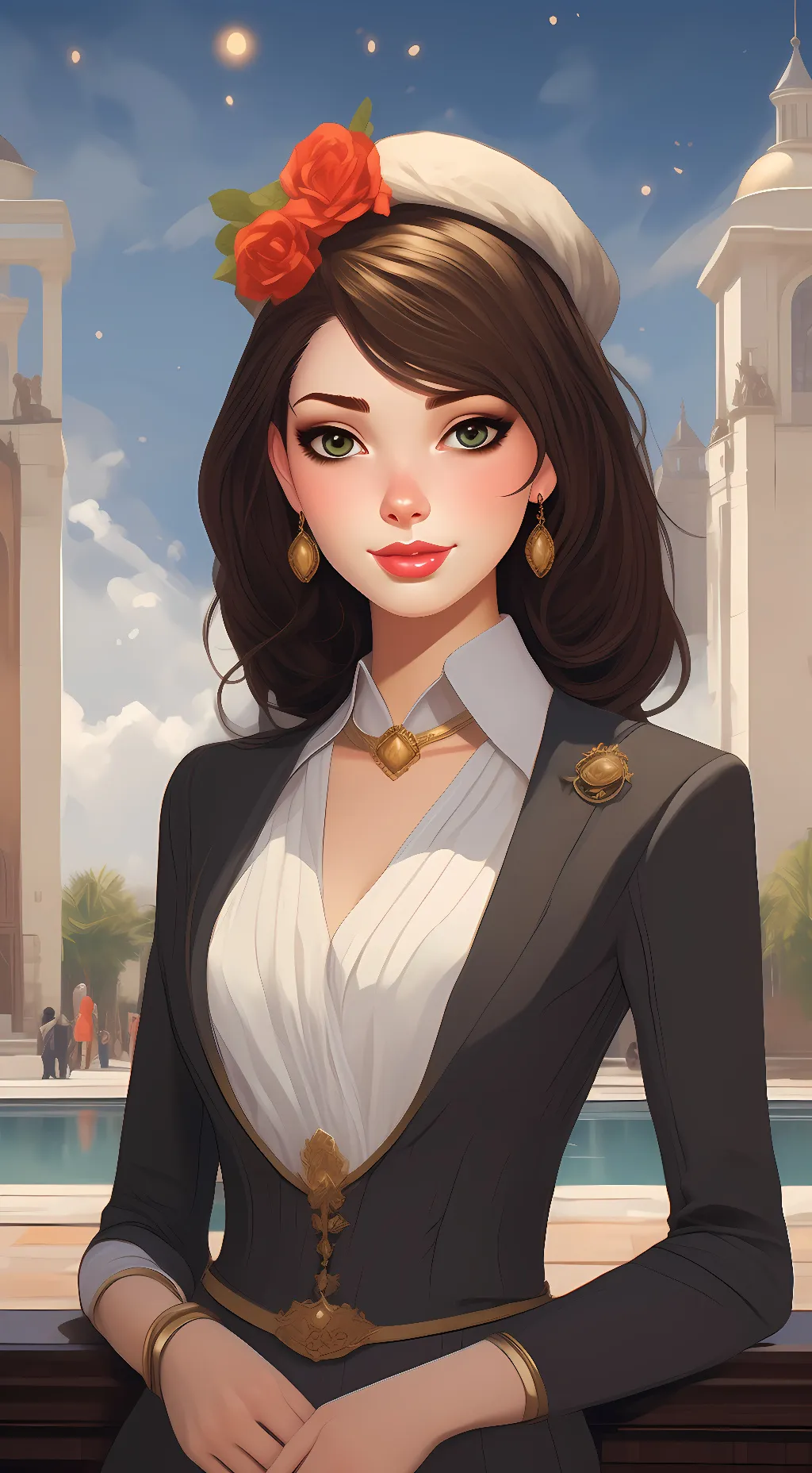 ai character: Jessica  background