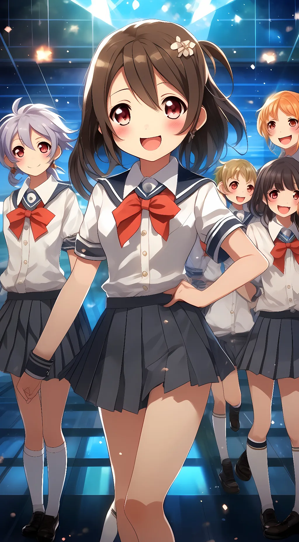 ai character: an idol group background