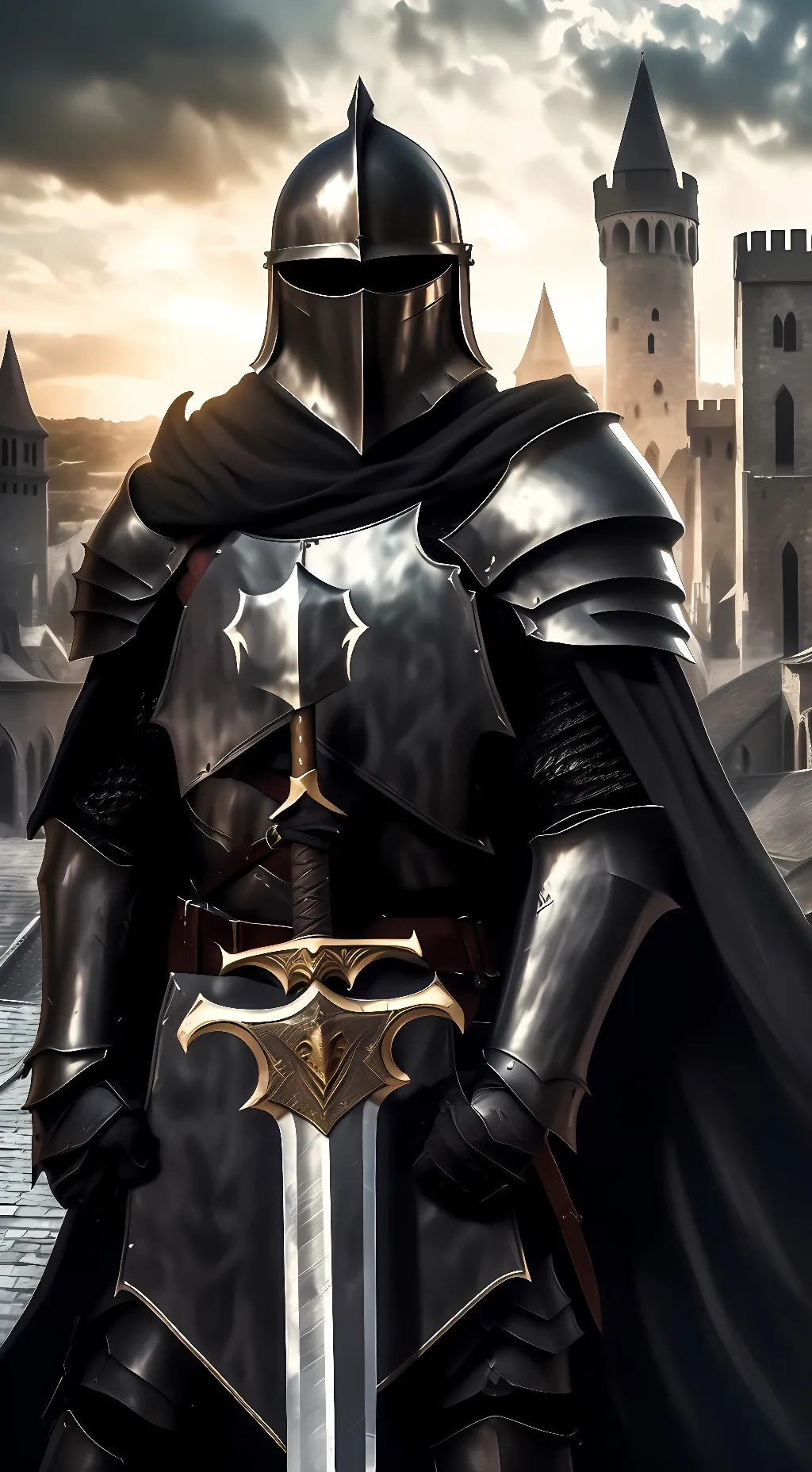 ai character: The Black Knight background
