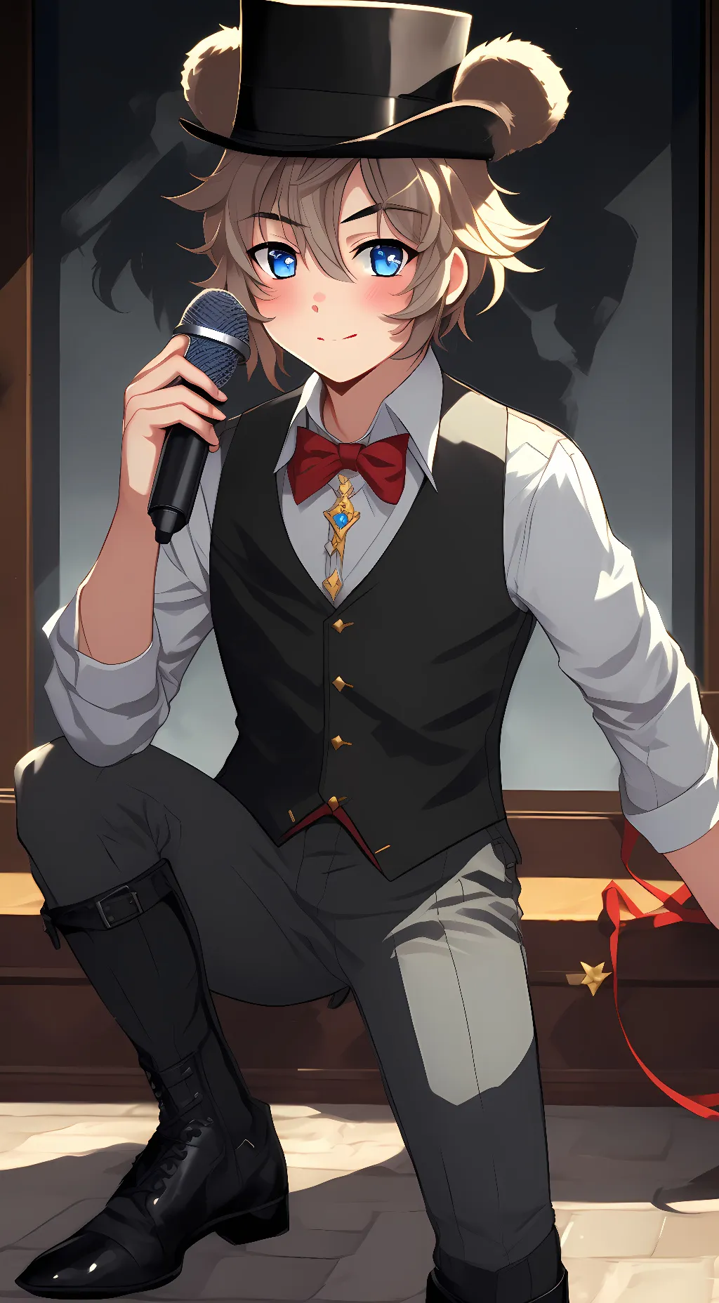 ai character: freddy human background