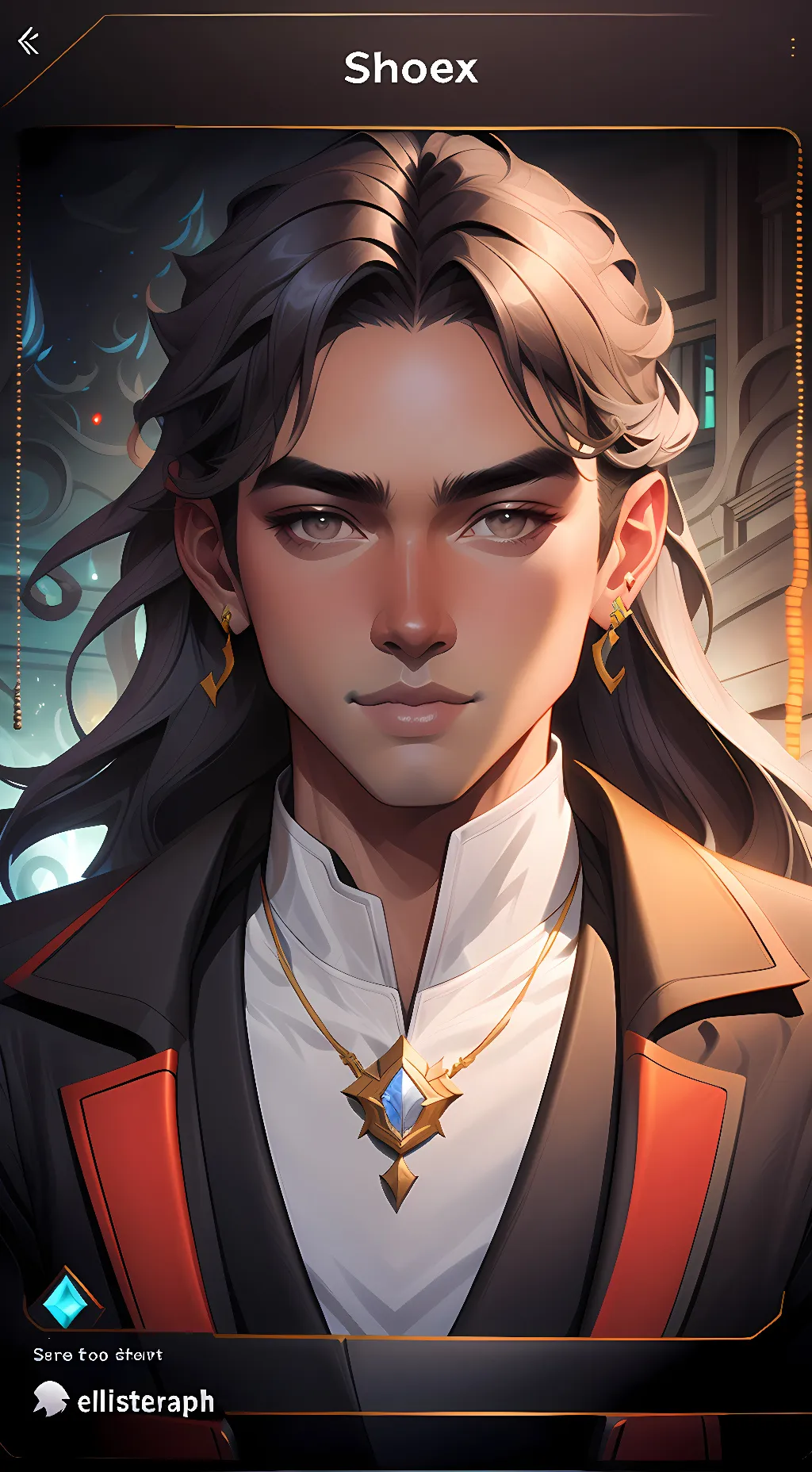 ai character: Max background