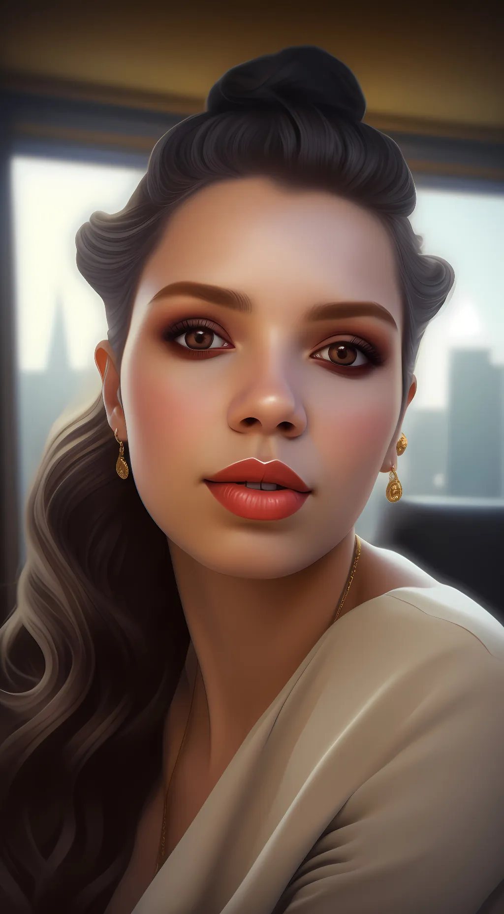 ai character: queen boss  background