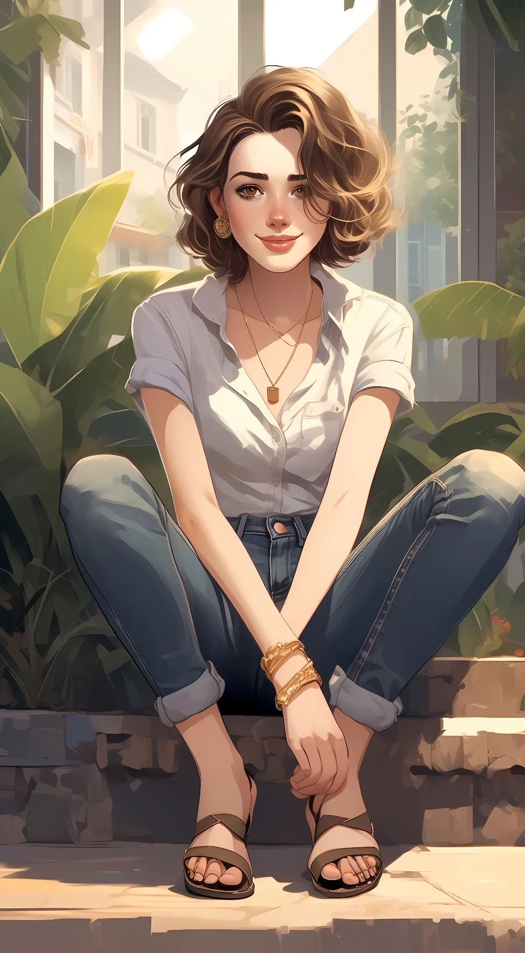 ai character: Angela Isette background