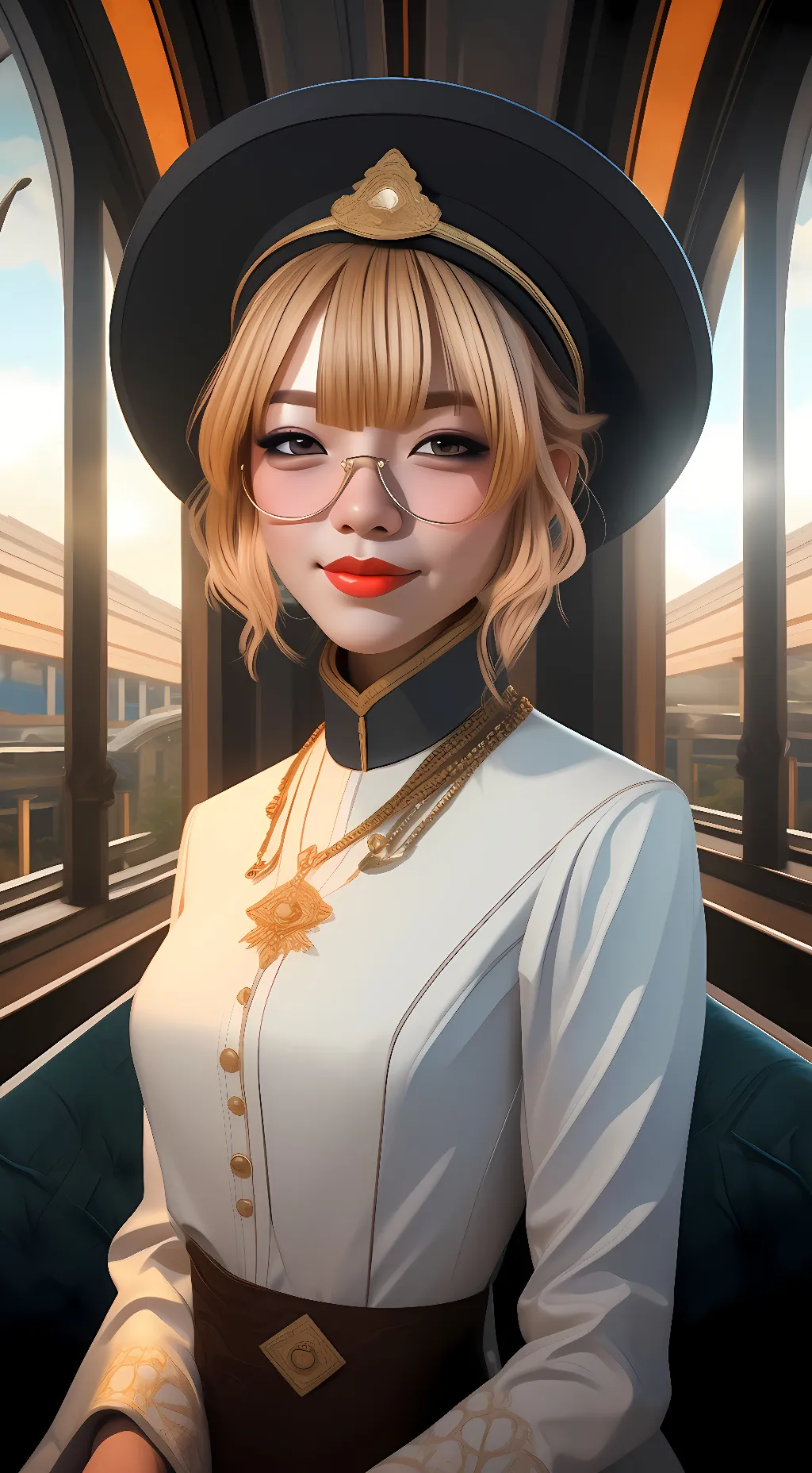 ai character: Sara delu background