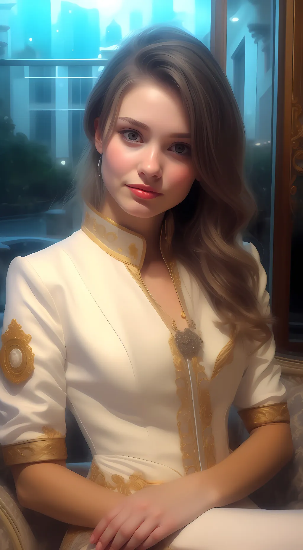 ai character: bella  background