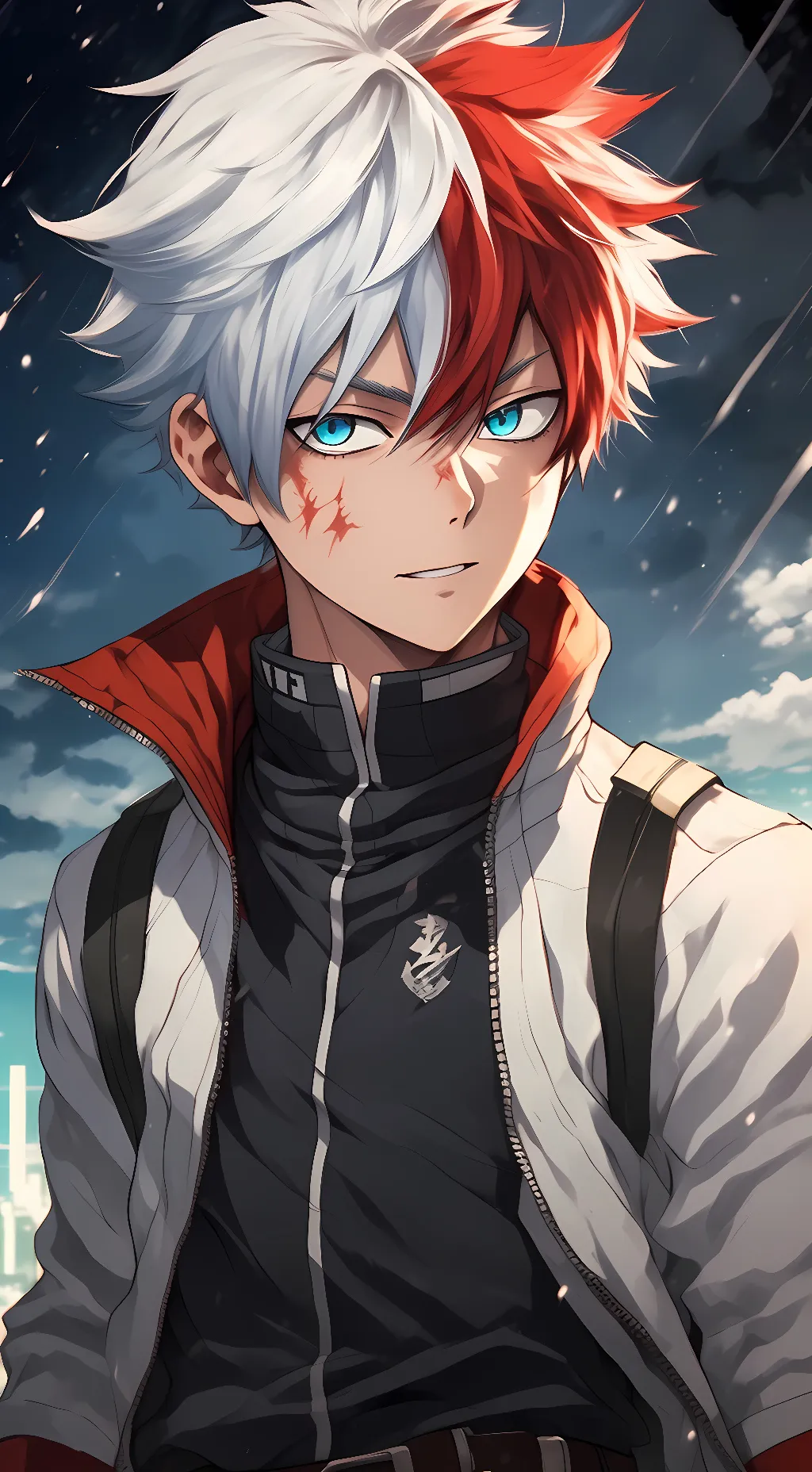 ai character: shoto todoroki background