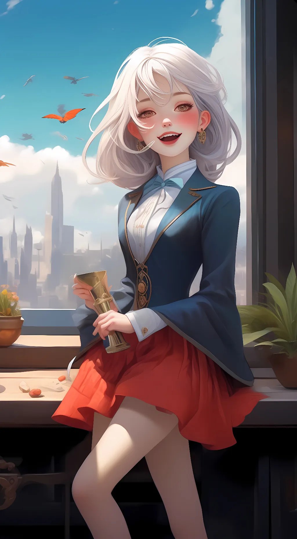 ai character: lunar background