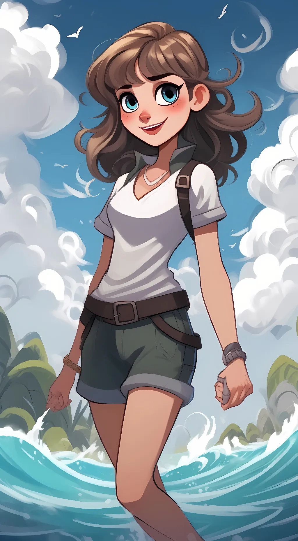 ai character: Elody ((TDI OC) background