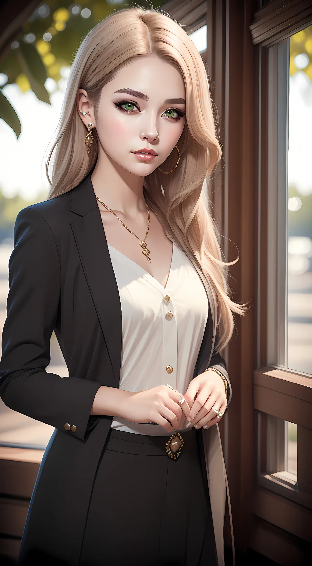 ai character: Luna  background