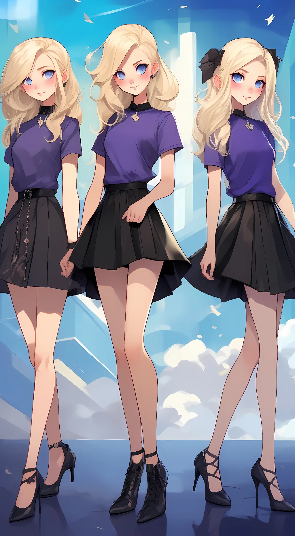 ai character: Anna, Emma, Kim background