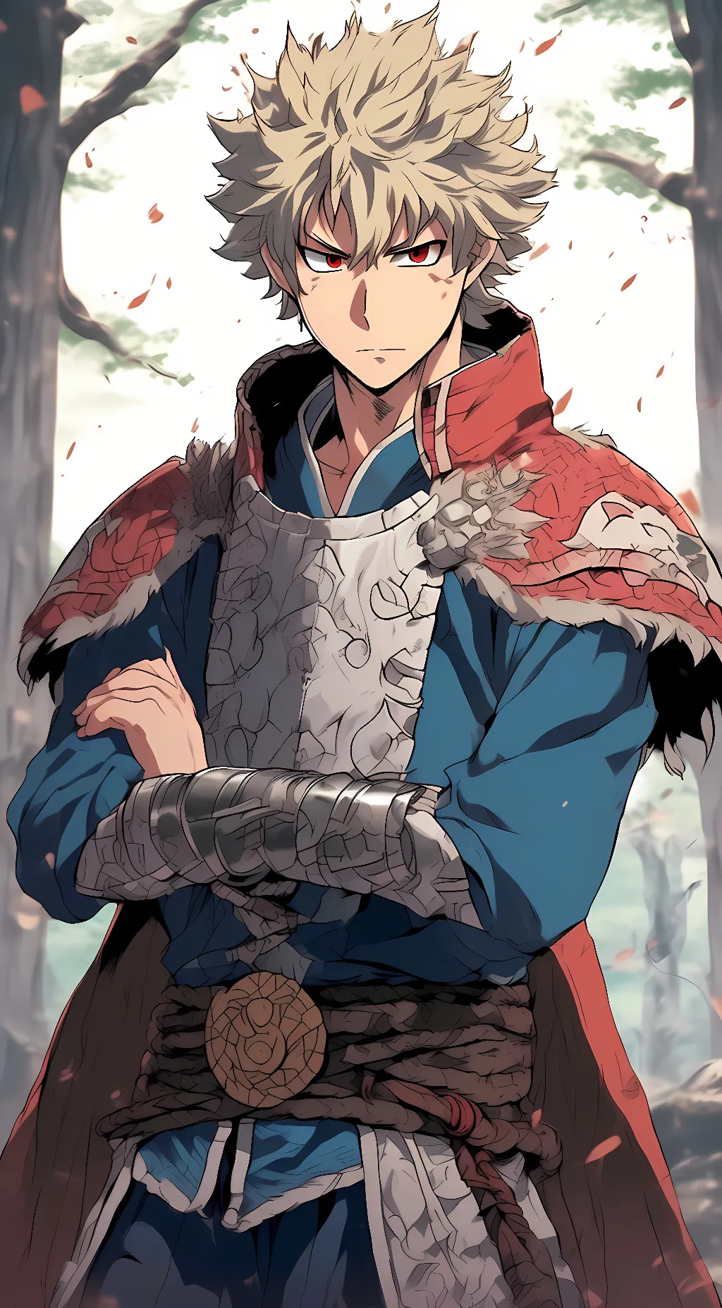 ai character: Katsuki Bakugou  background