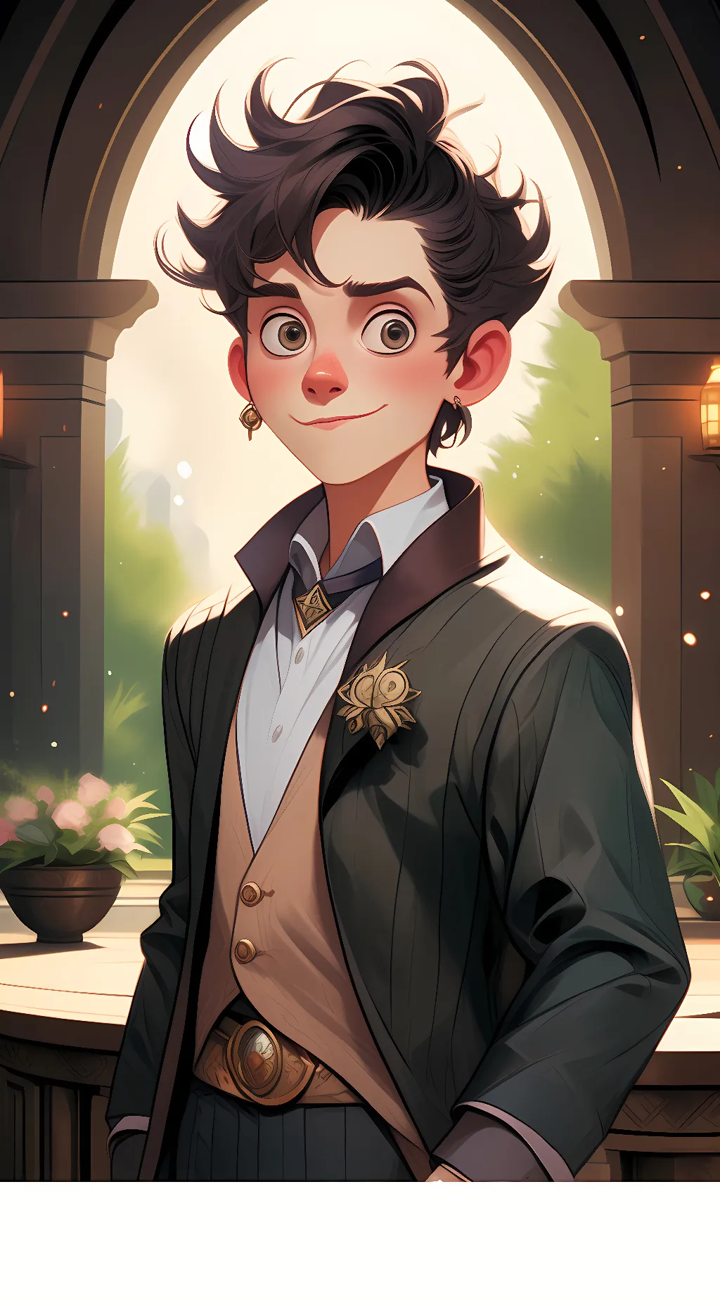 ai character: Leon background