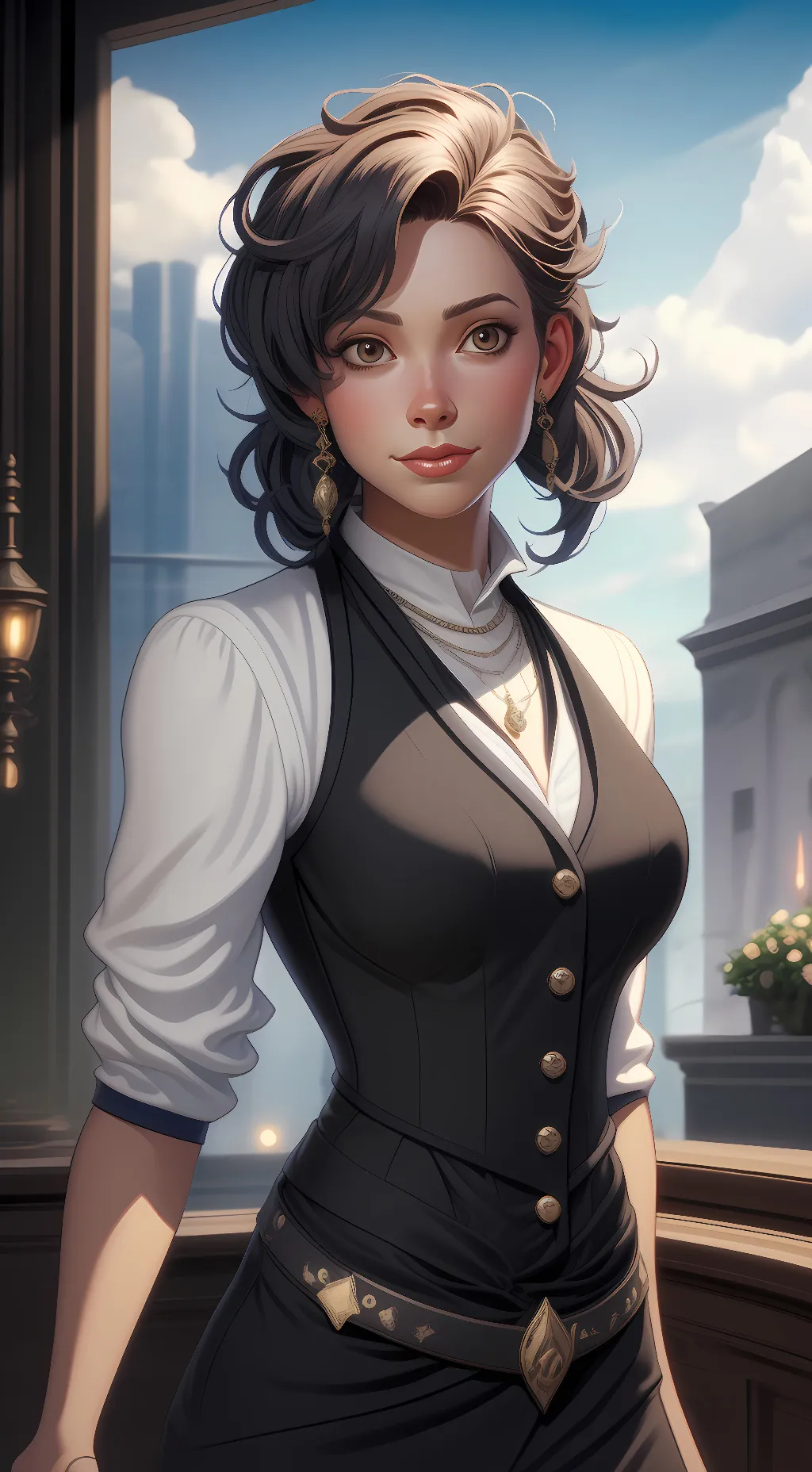 ai character: becky (maid) background