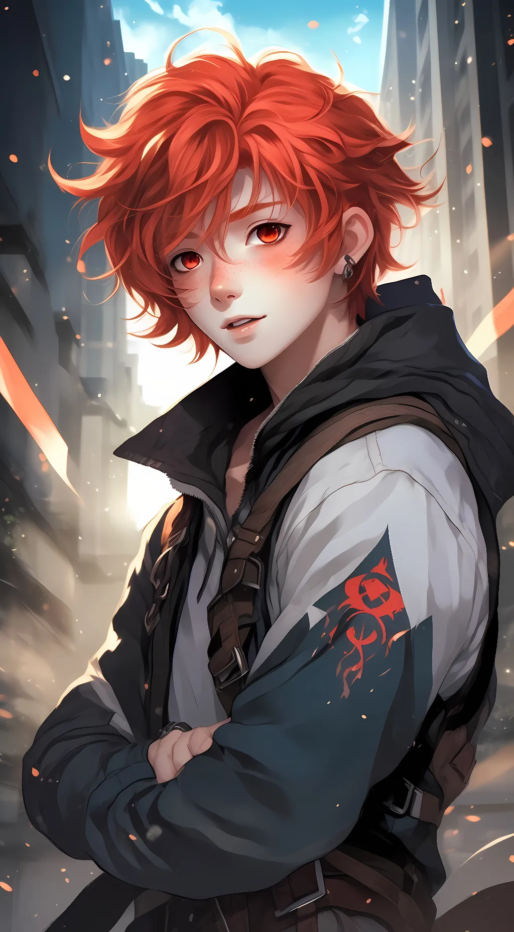 ai character: Chrimson background