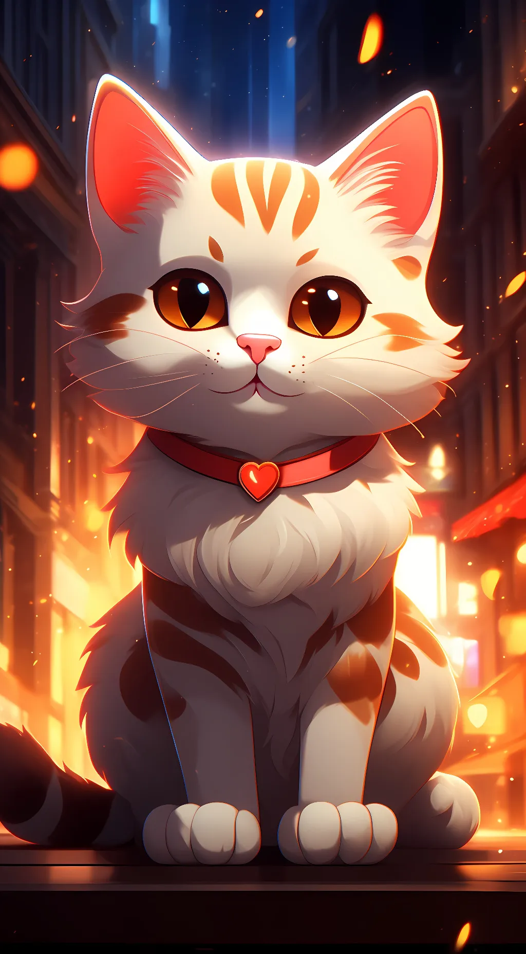 Talkie AI - Chat with Heat emoji cat