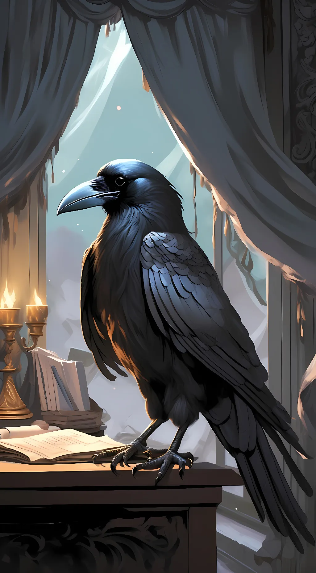 ai character: The Raven background