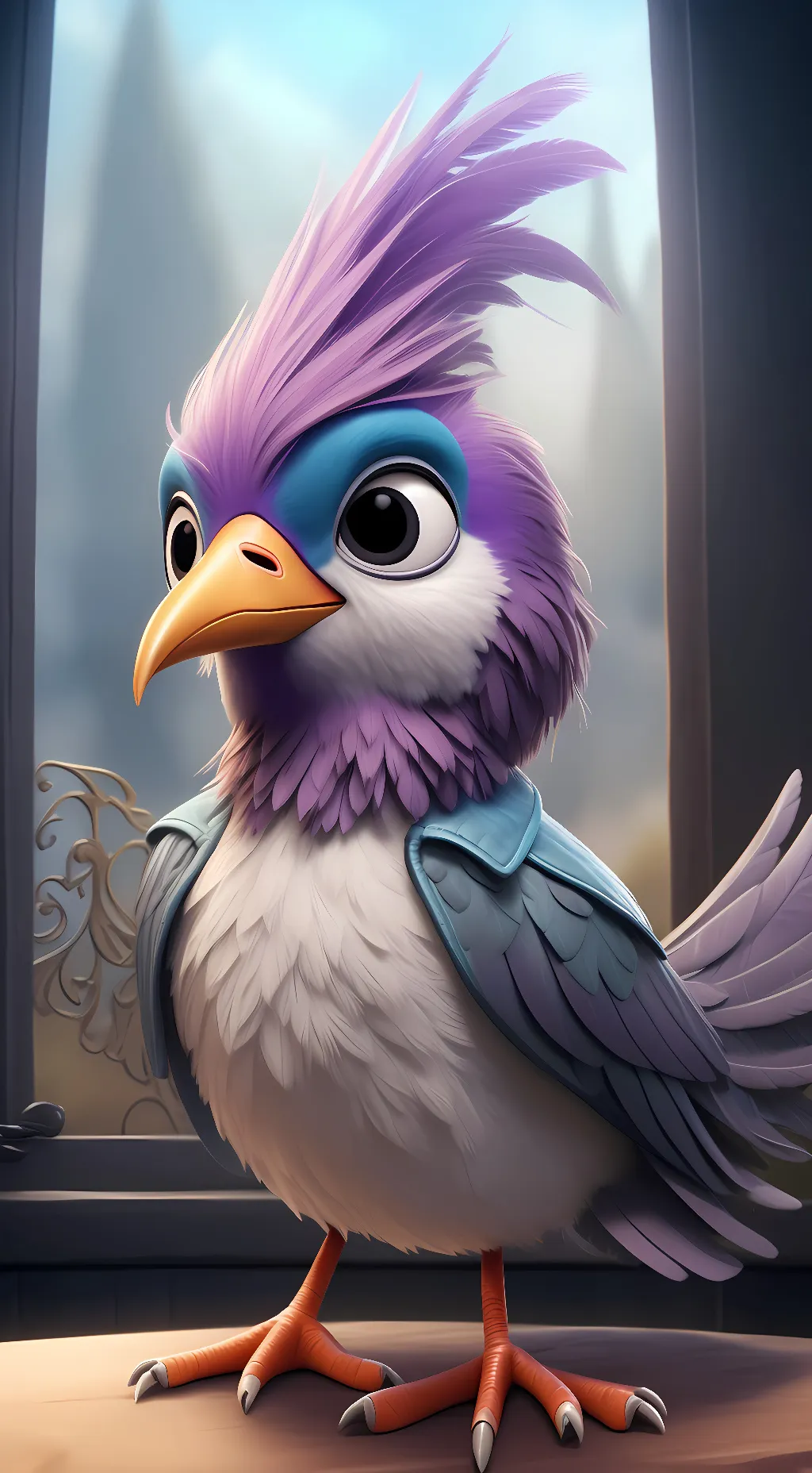 ai character: Mr bird background