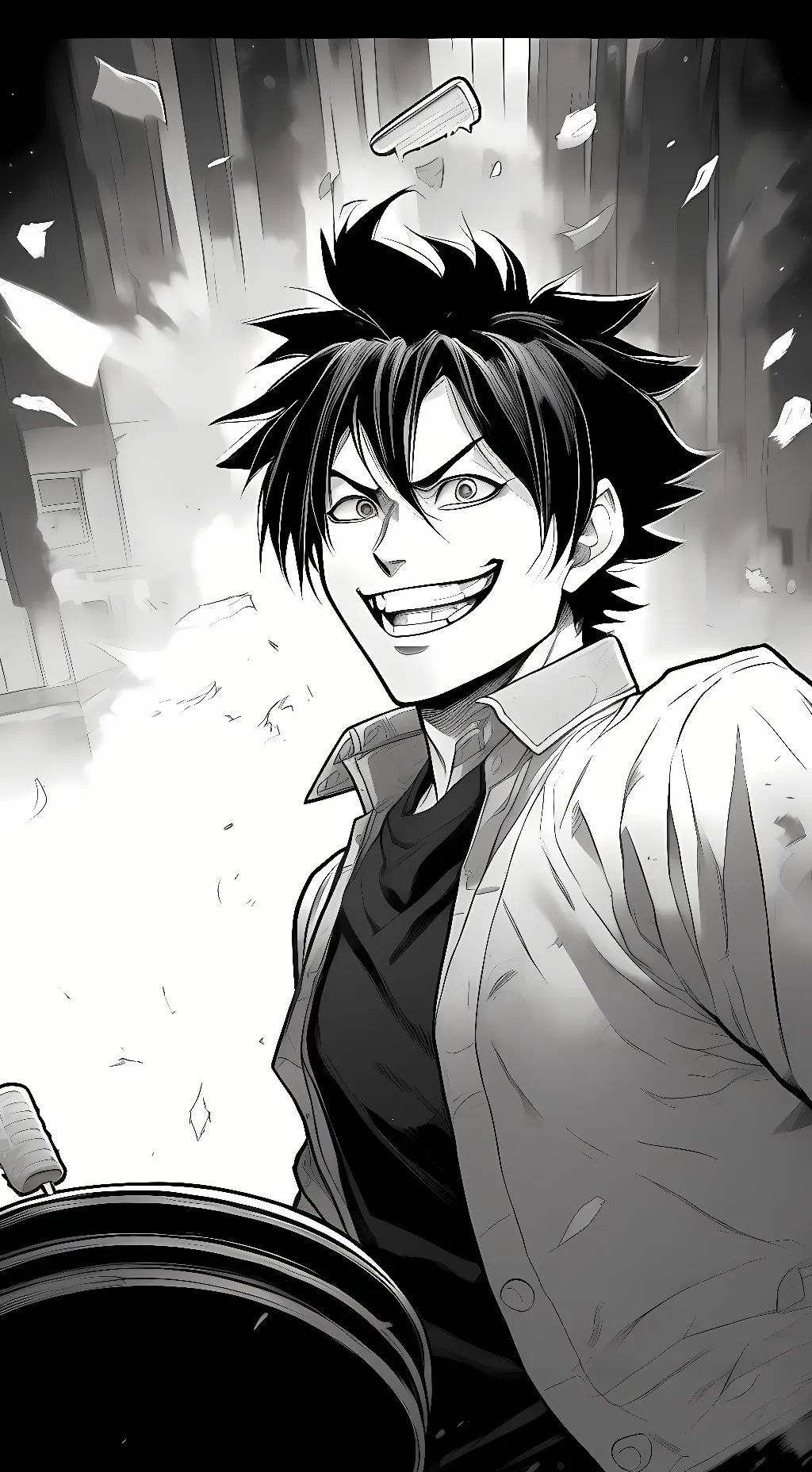 ai character: grand background