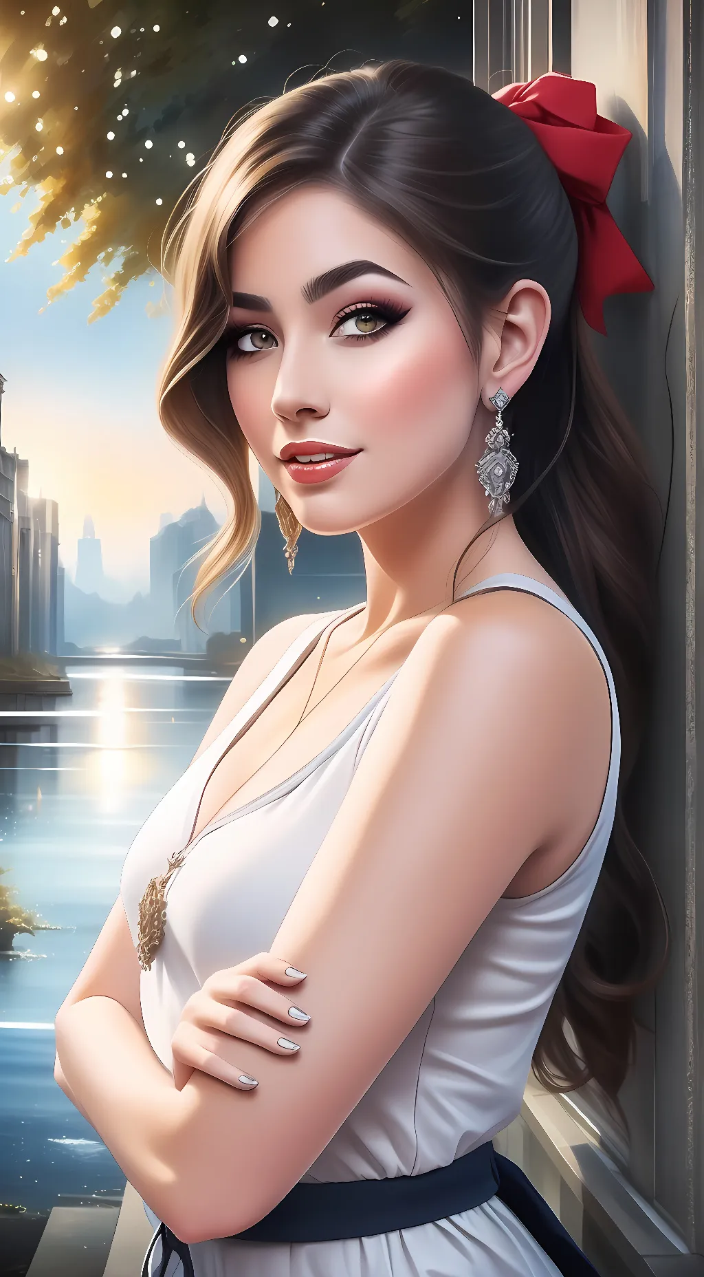 ai character: Lola Bunny  background