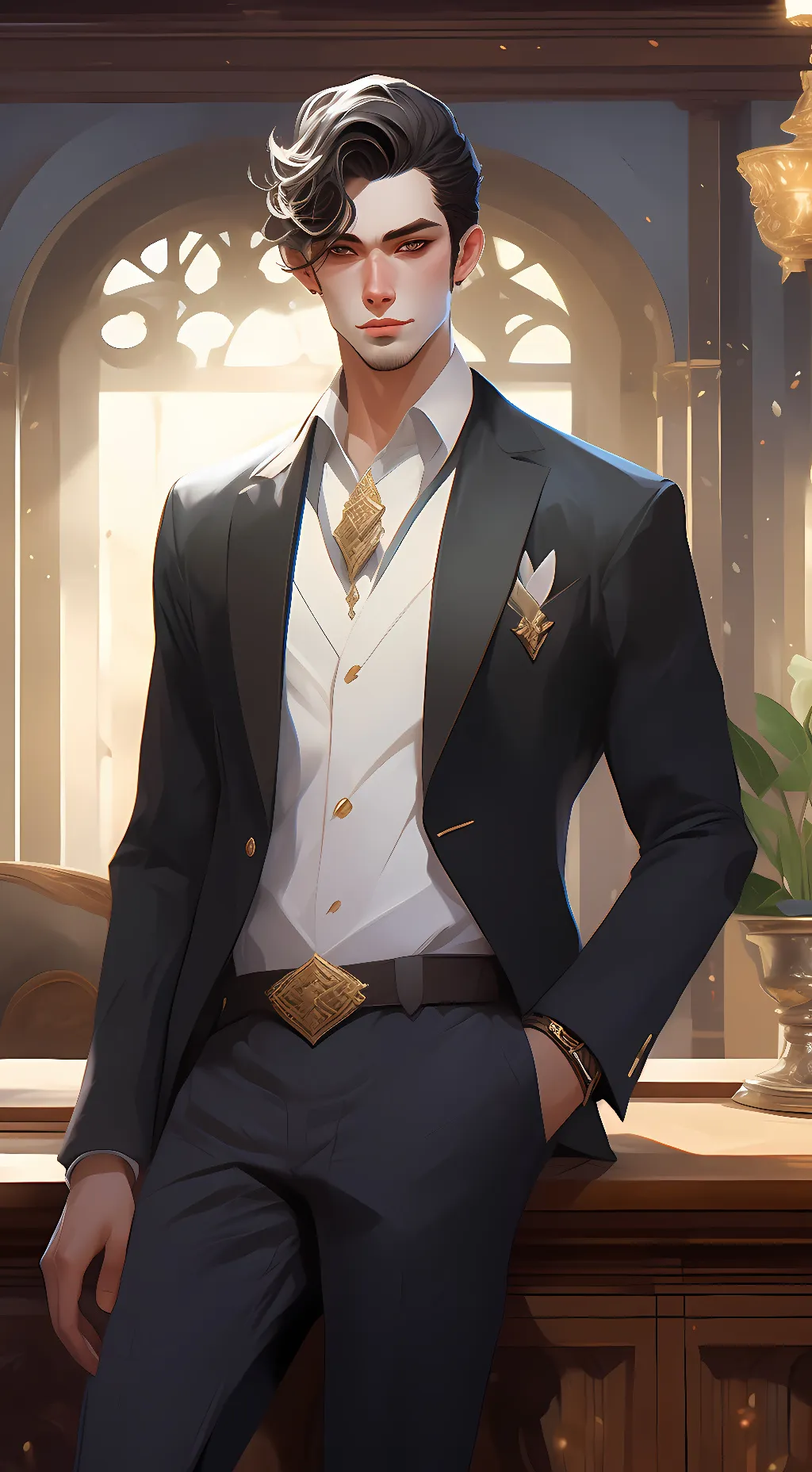 ai character: Micheal  background