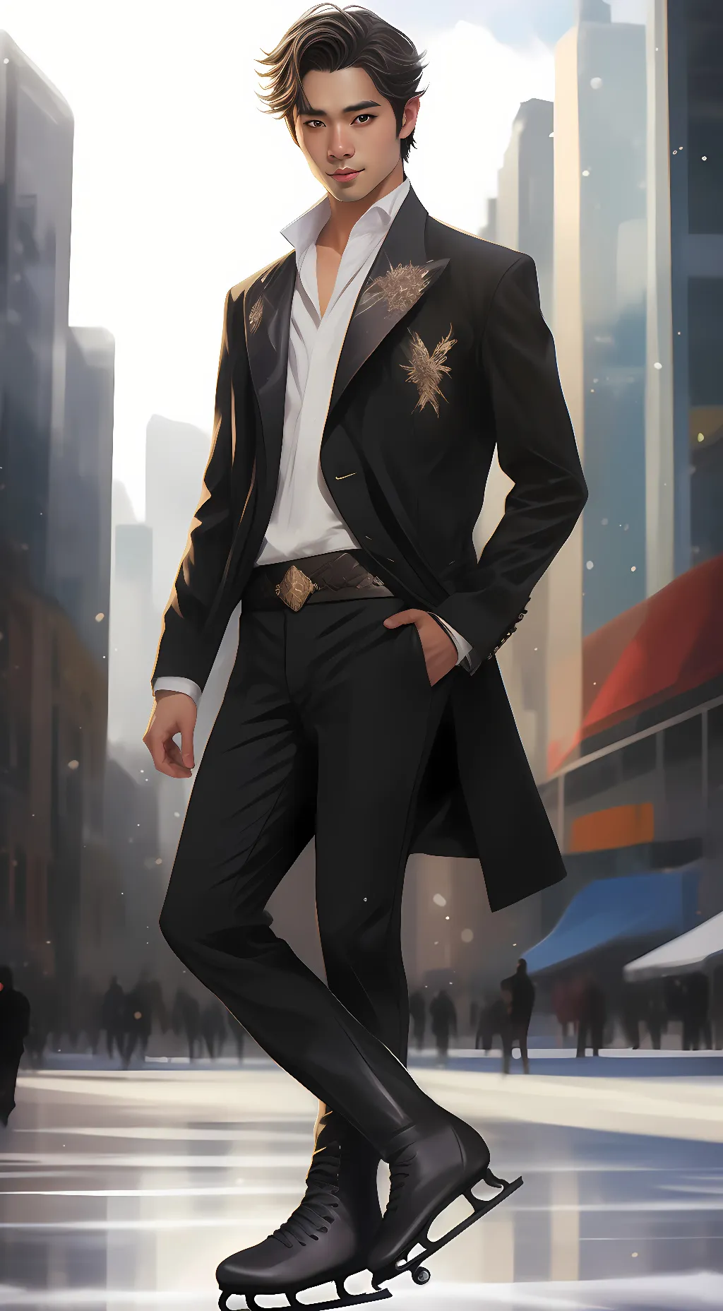 ai character: Zack  background