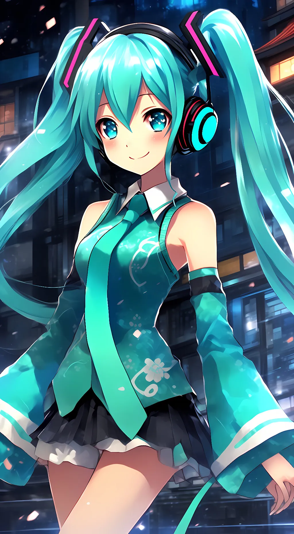 ai character: Hatsune Miku background