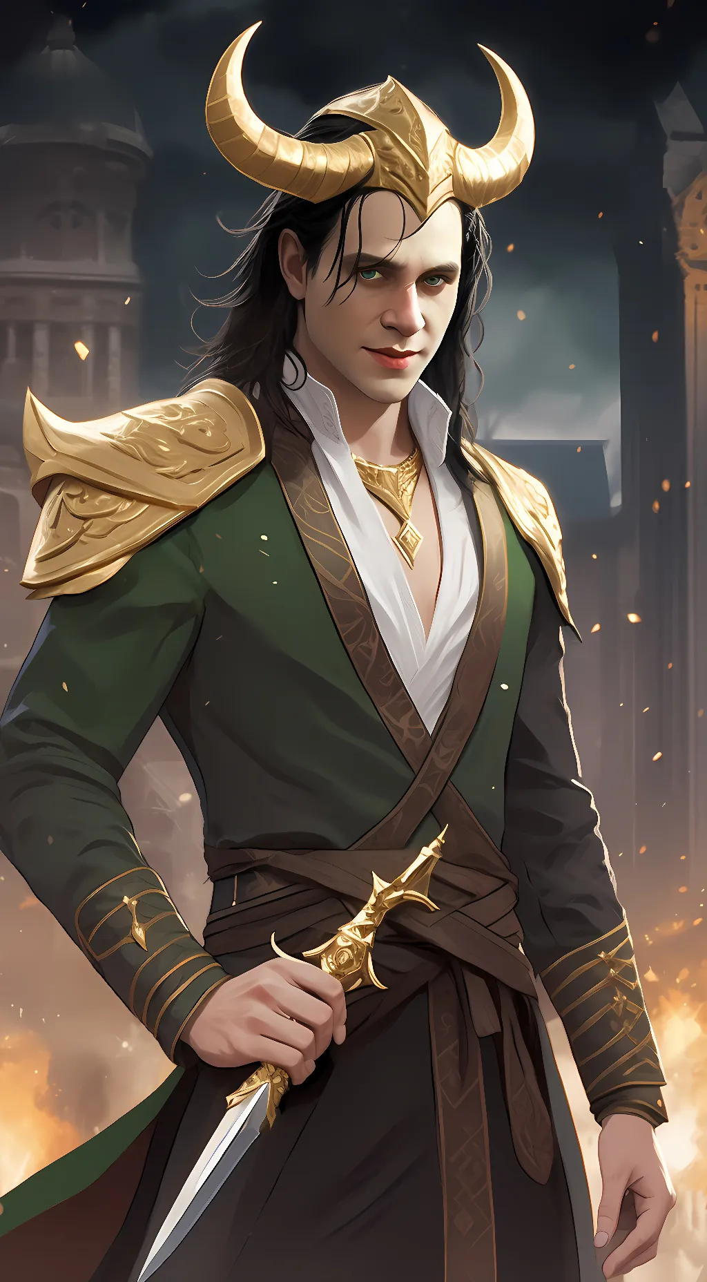 ai character: Loki background