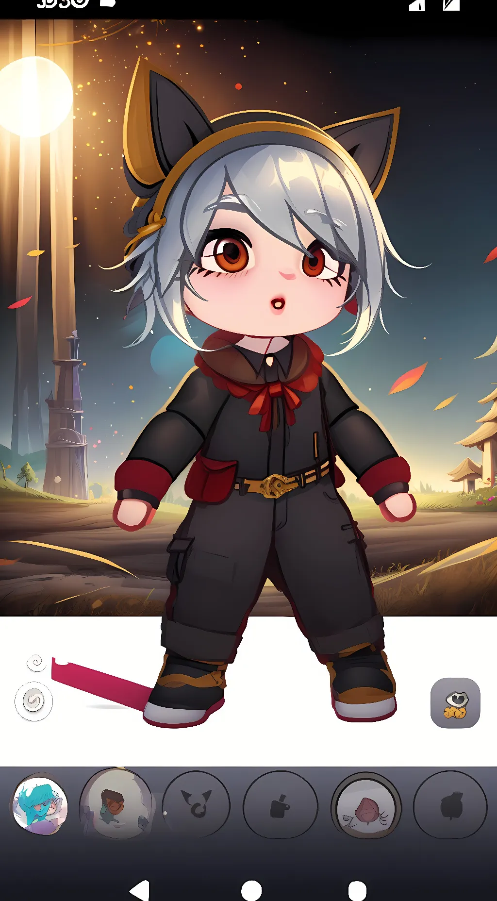 ai character: Luna Yordle background