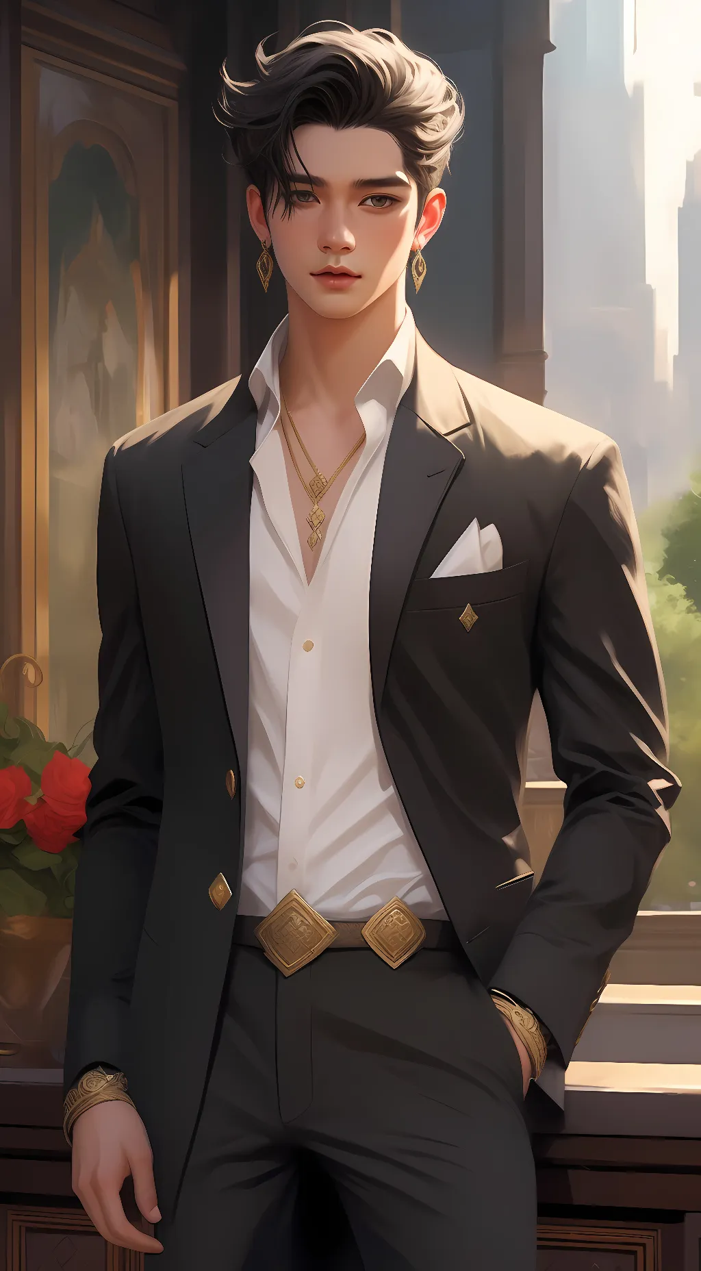 ai character: Ray Cocozowski  background