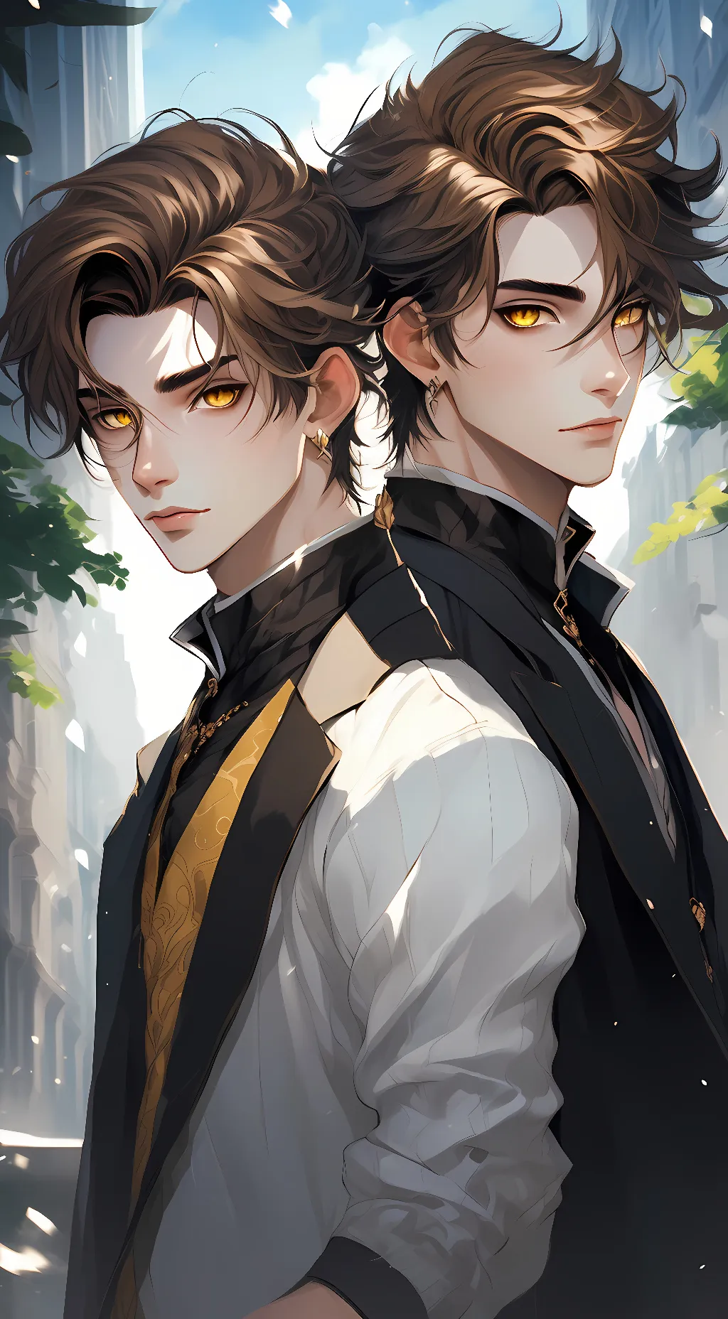 ai character: Hikaru and Kaoru background