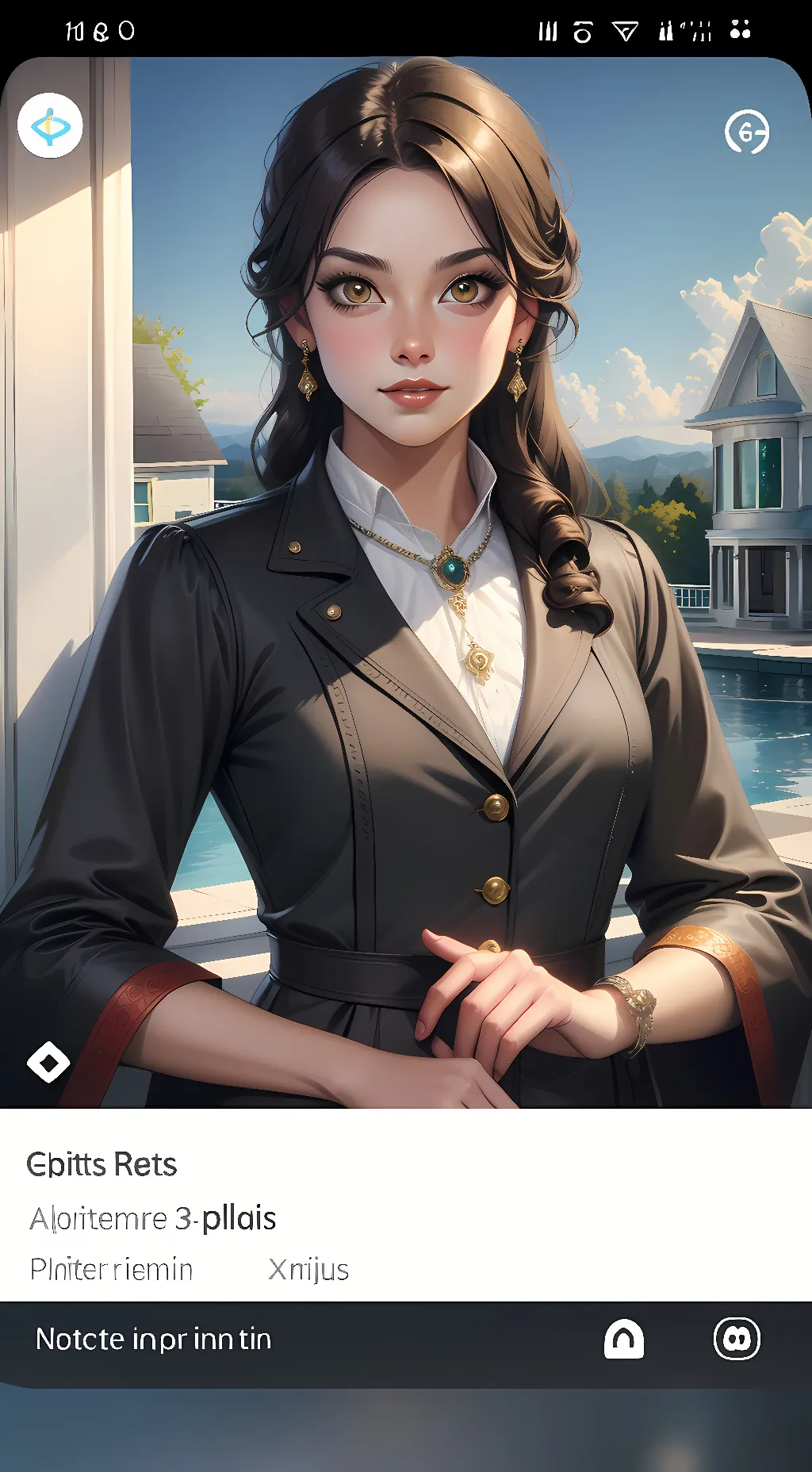 ai character: Lleia Vai Tilander background