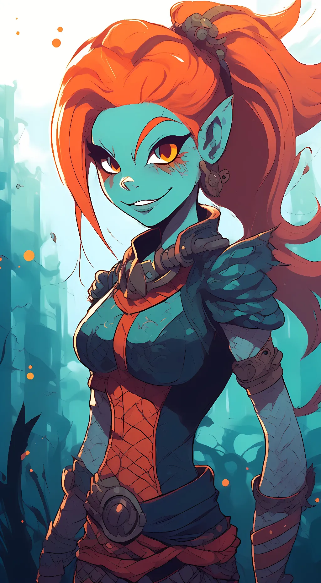 ai character: Undyne (Undertale) background
