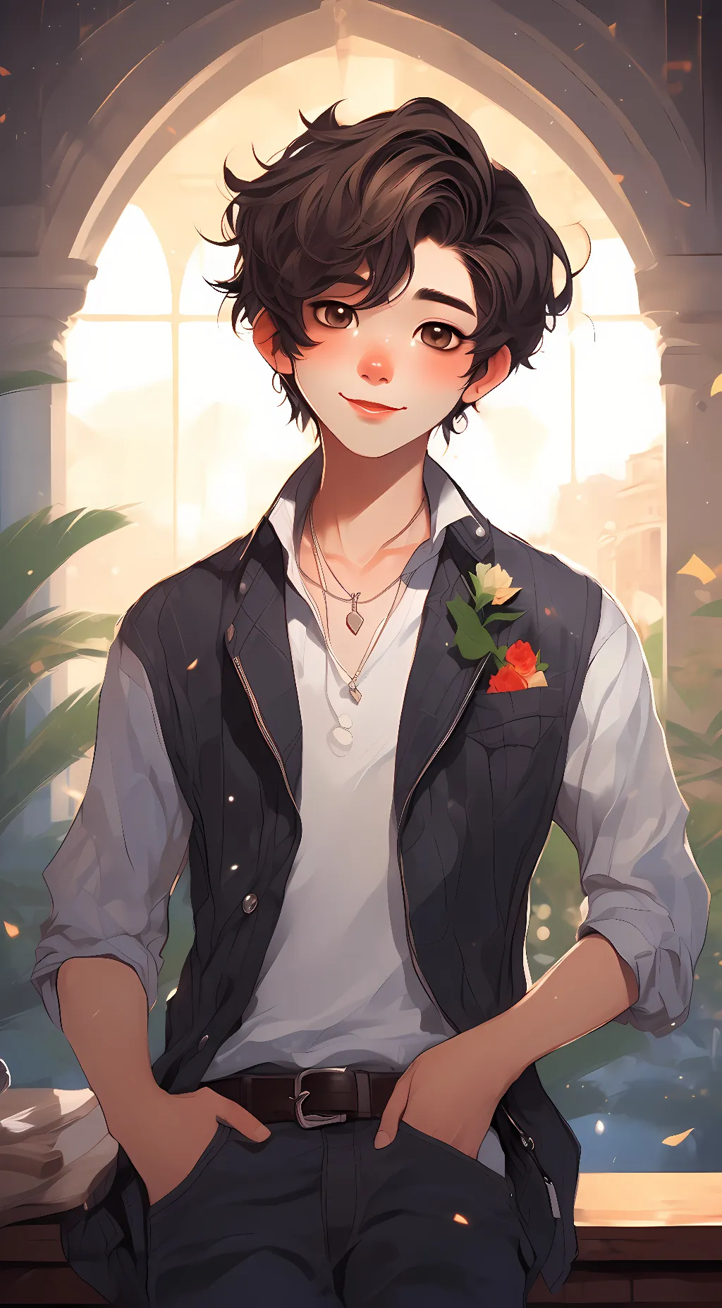 ai character: boywithuke/james background