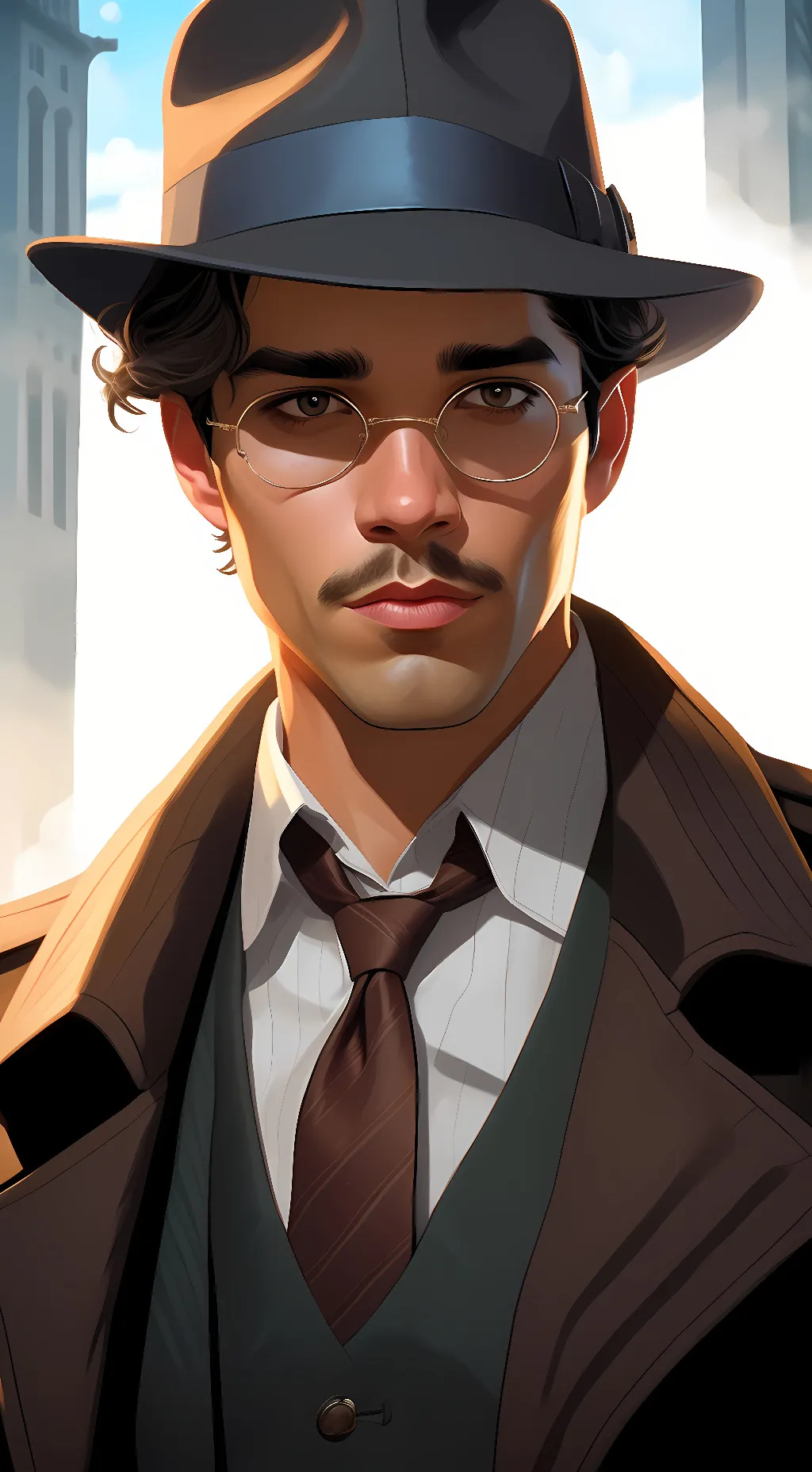 ai character: Genesis Holmes  background