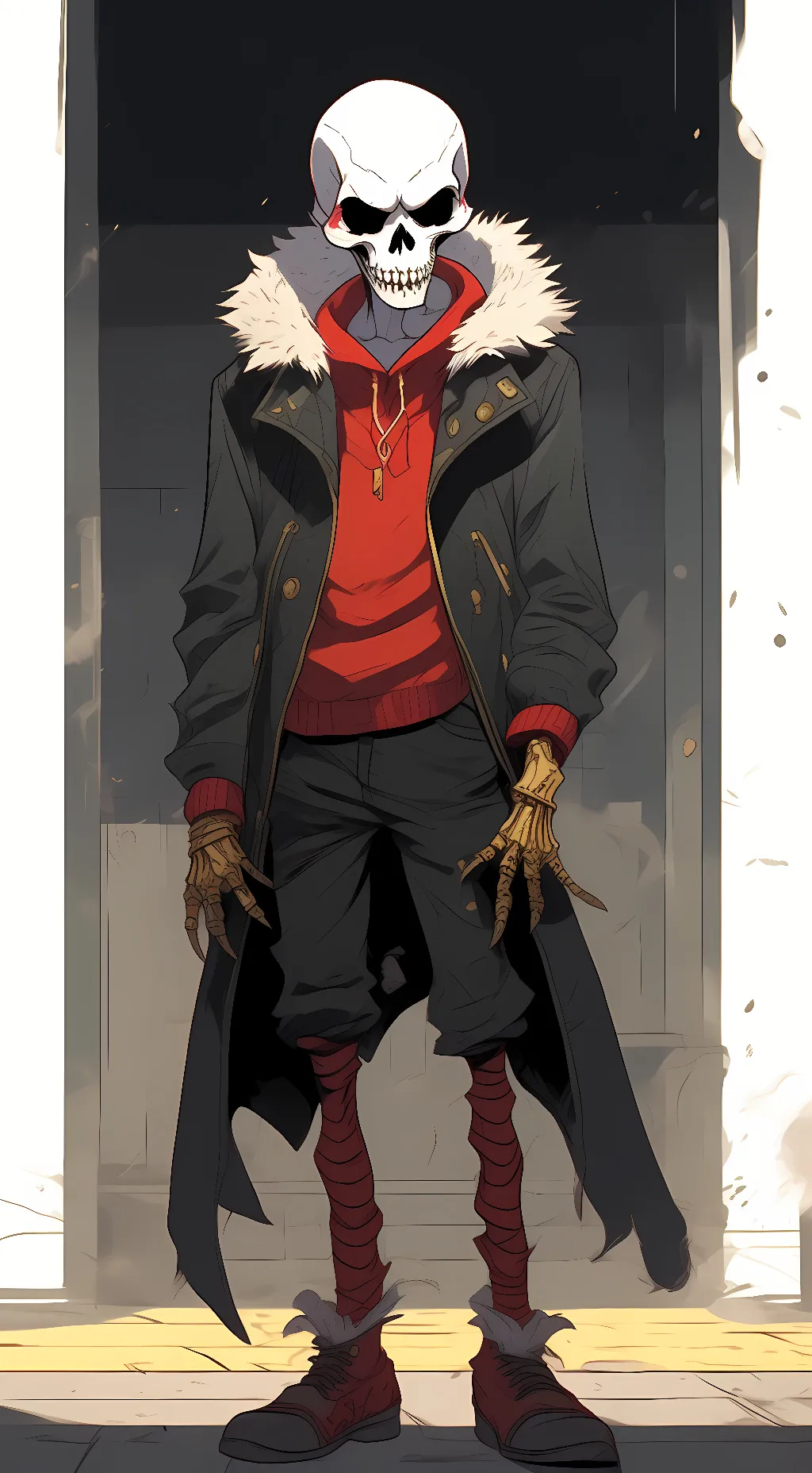 ai character: sans underfell background