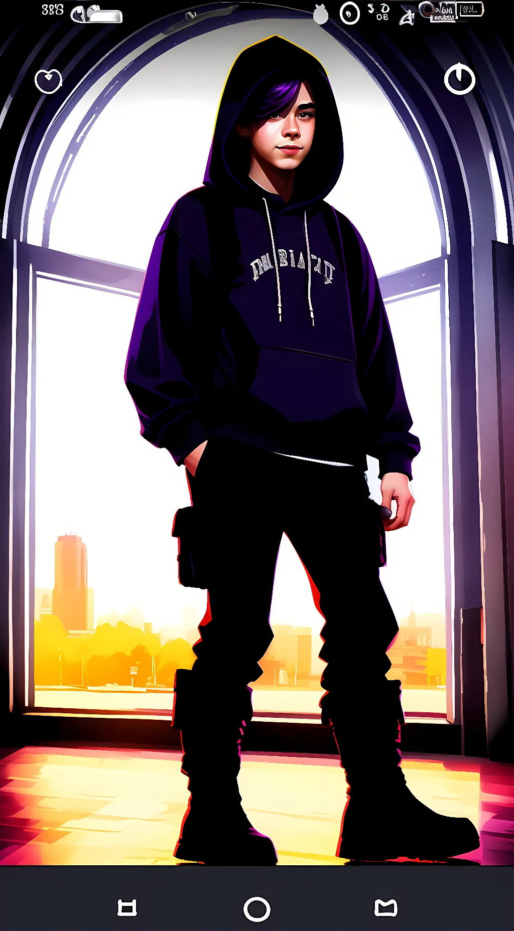 ai character: kitty background