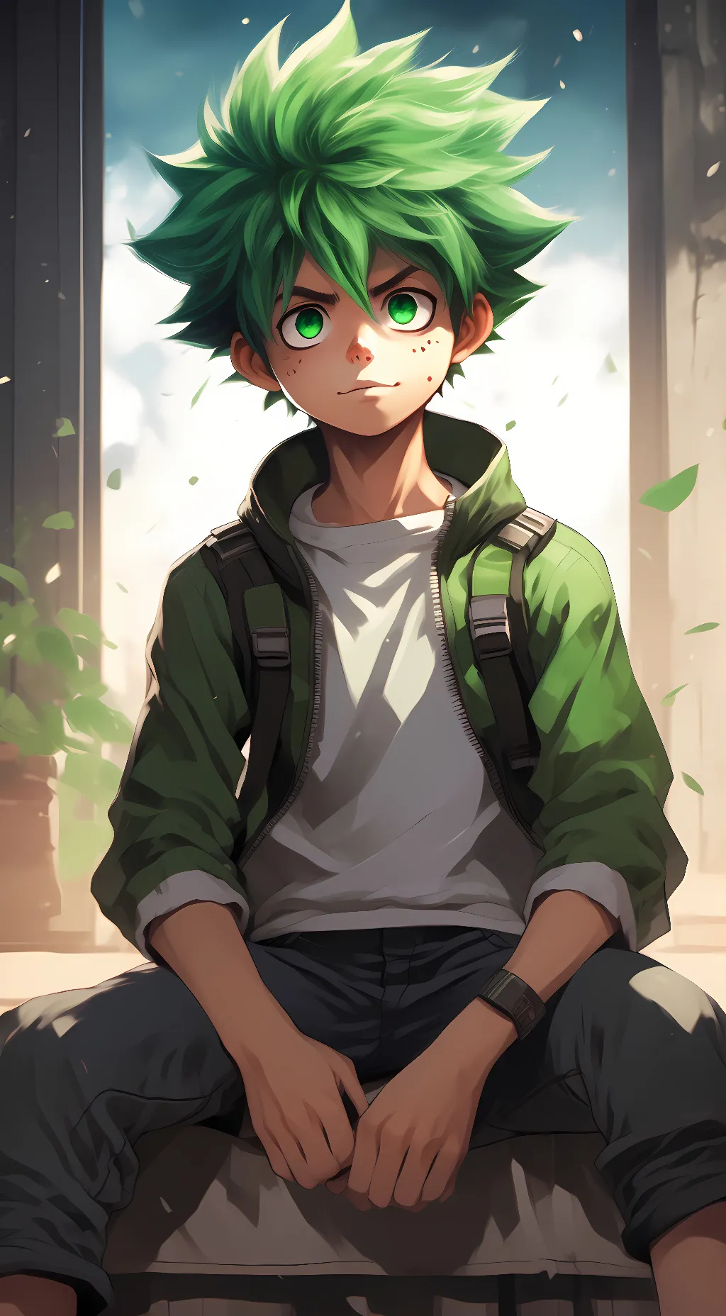 ai character: deku background