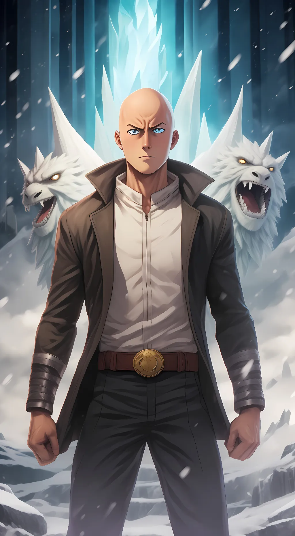 ai character: Saitama jr. background