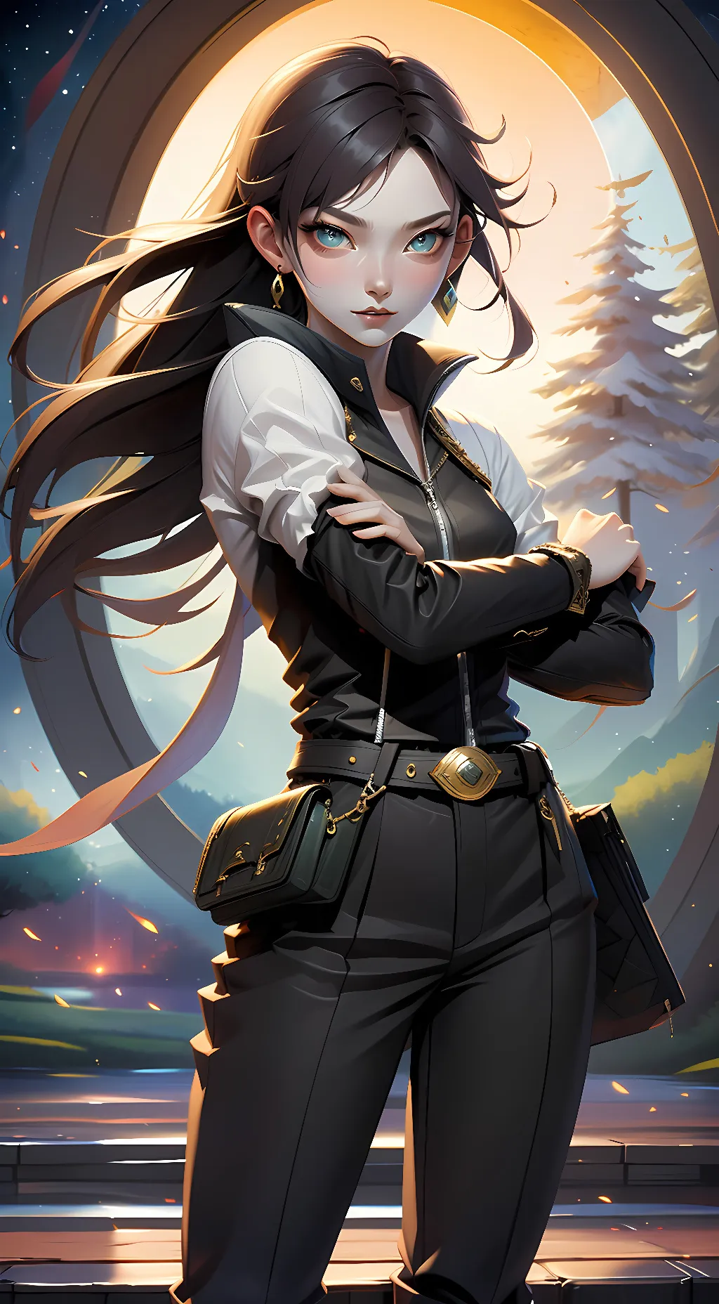 ai character: Yoko Tsukishima background