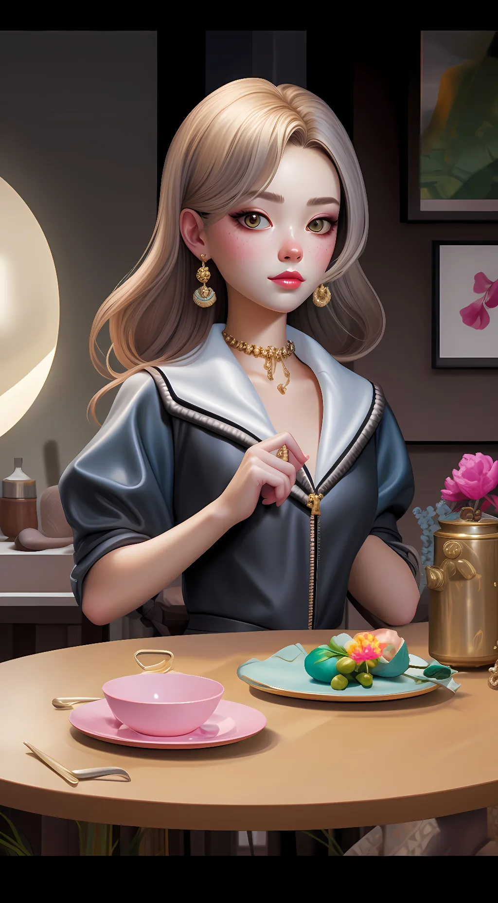 ai character: shelly background