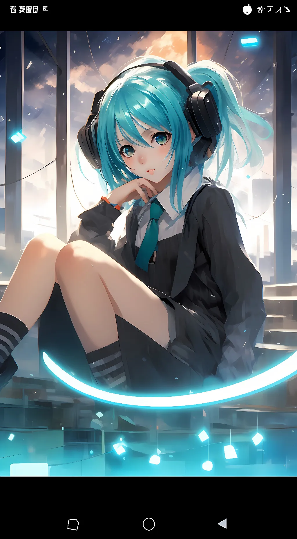 ai character: Miku Hanstune:3 background
