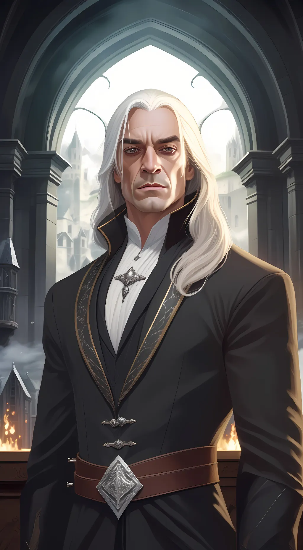 ai character: Lucius Malfoy background
