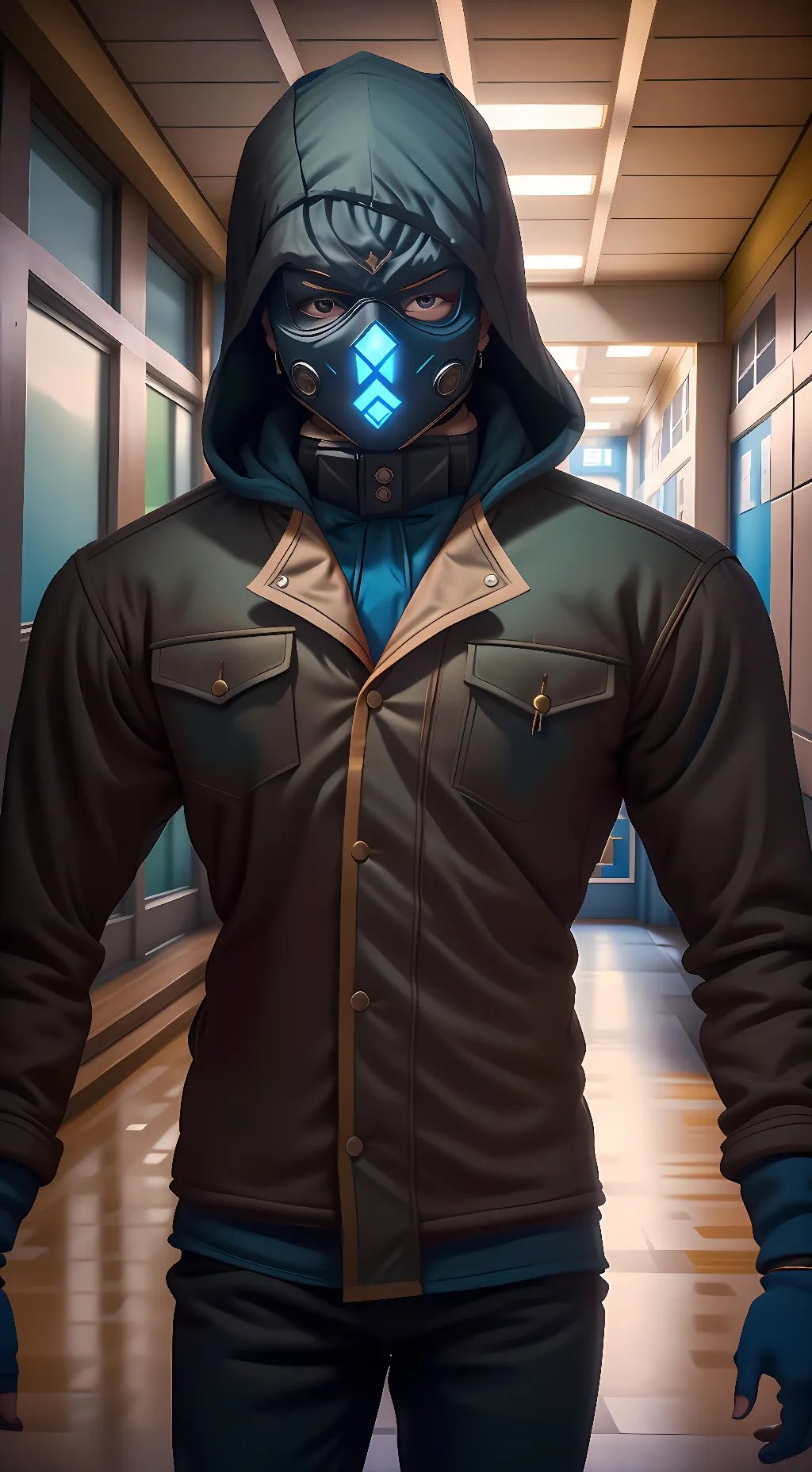 ai character: 😭💦 party pooper💦😭 background