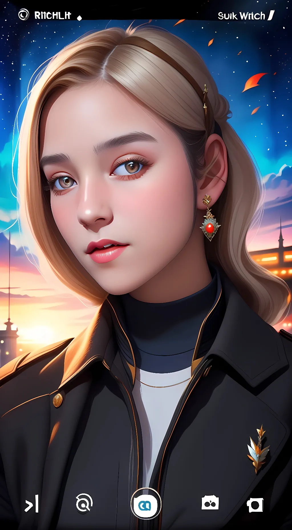 ai character: Sophia Martin background